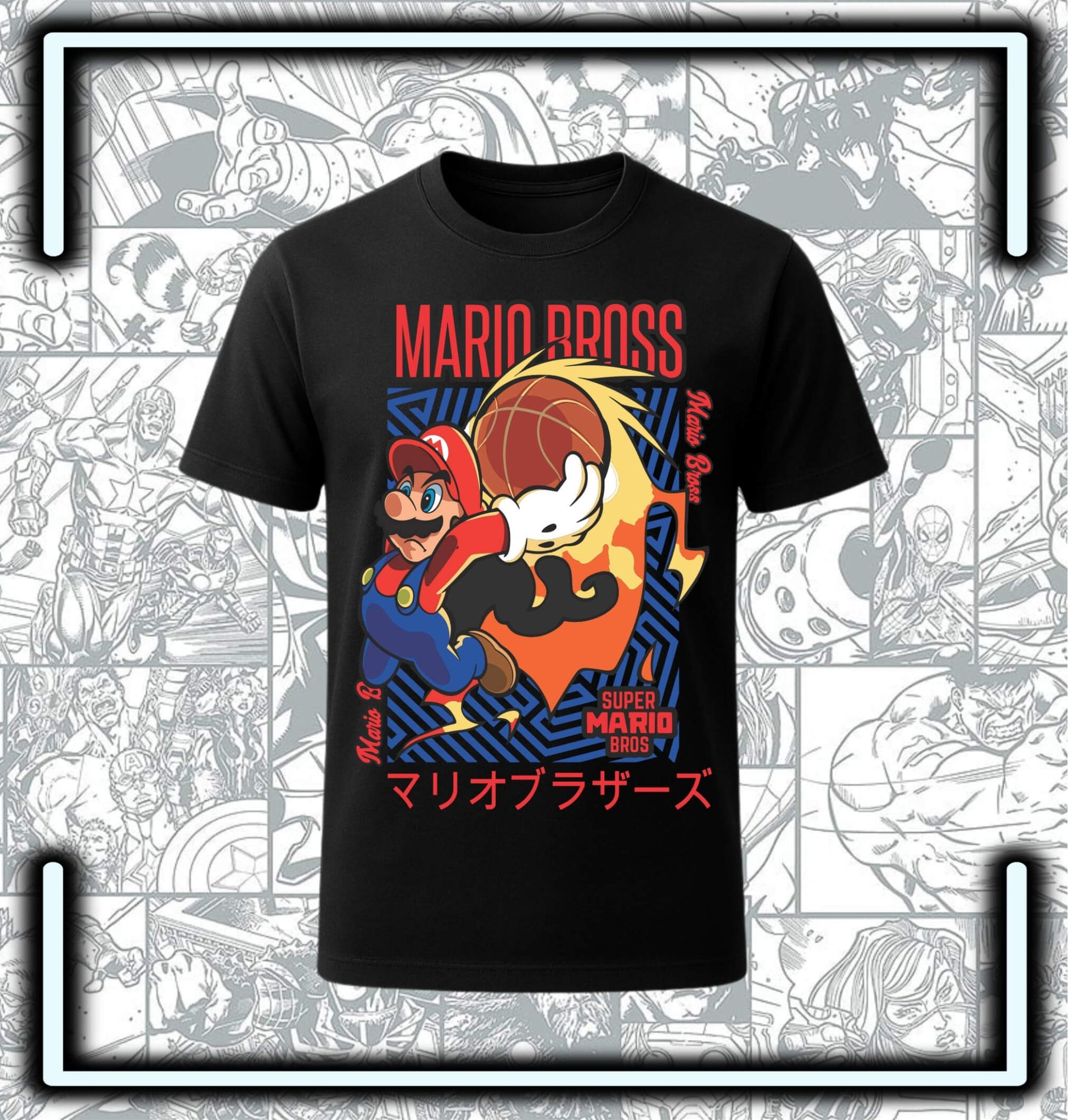 Camiseta Mario Bros Vd1 - Comics Store Colombia
