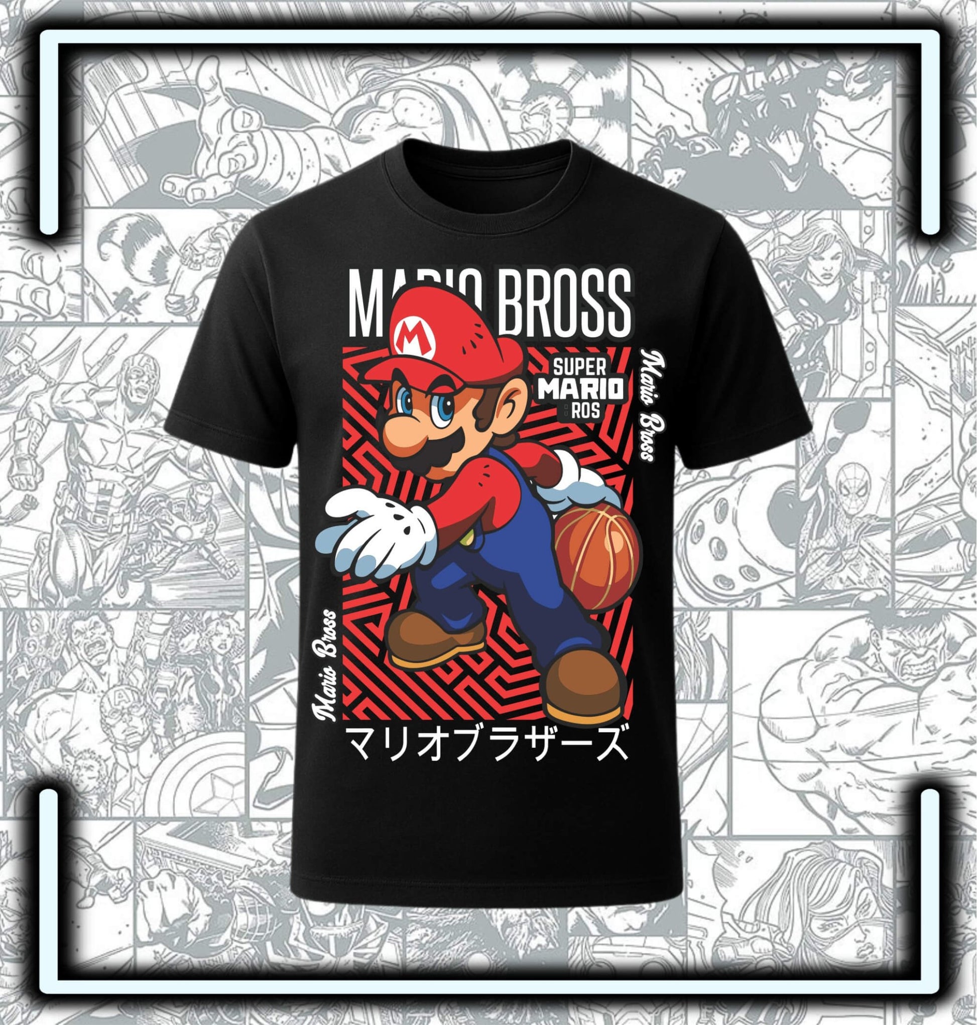 Camiseta Mario Bros Vd3 - Comics Store Colombia