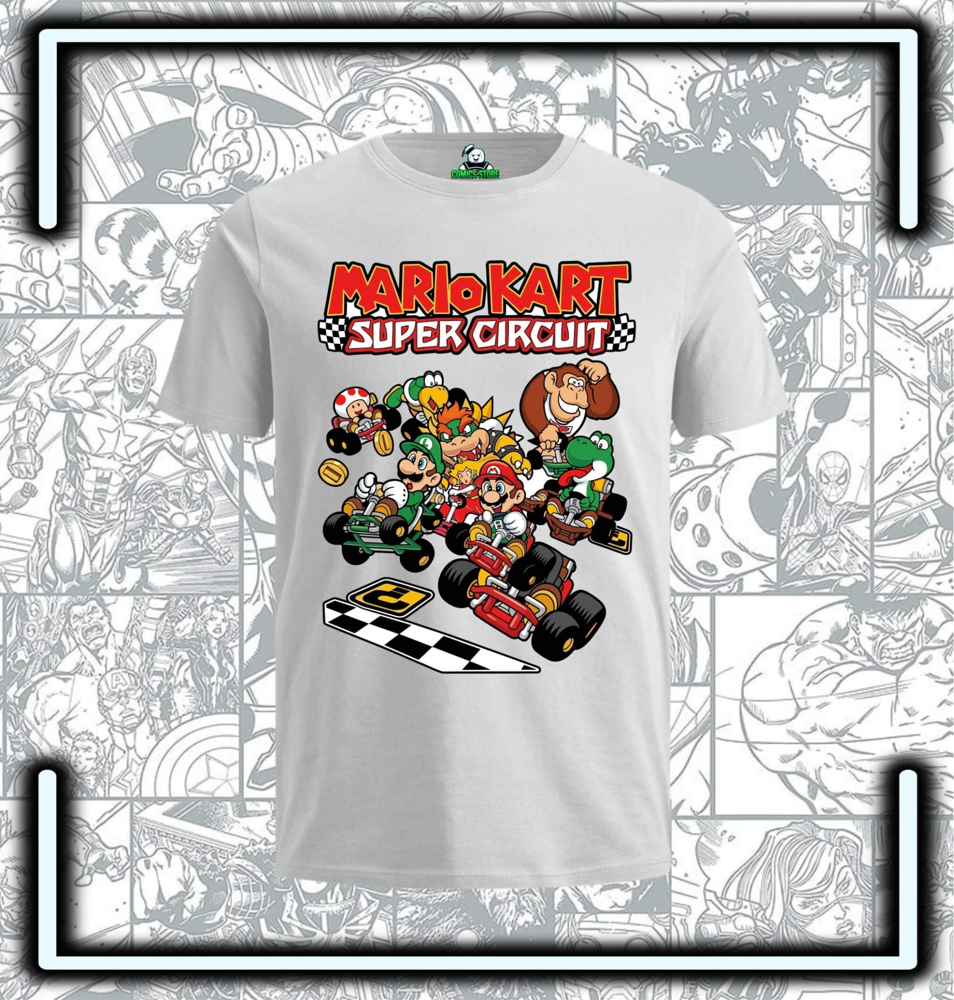 Camiseta Mario Kart Series - Comics Store Colombia
