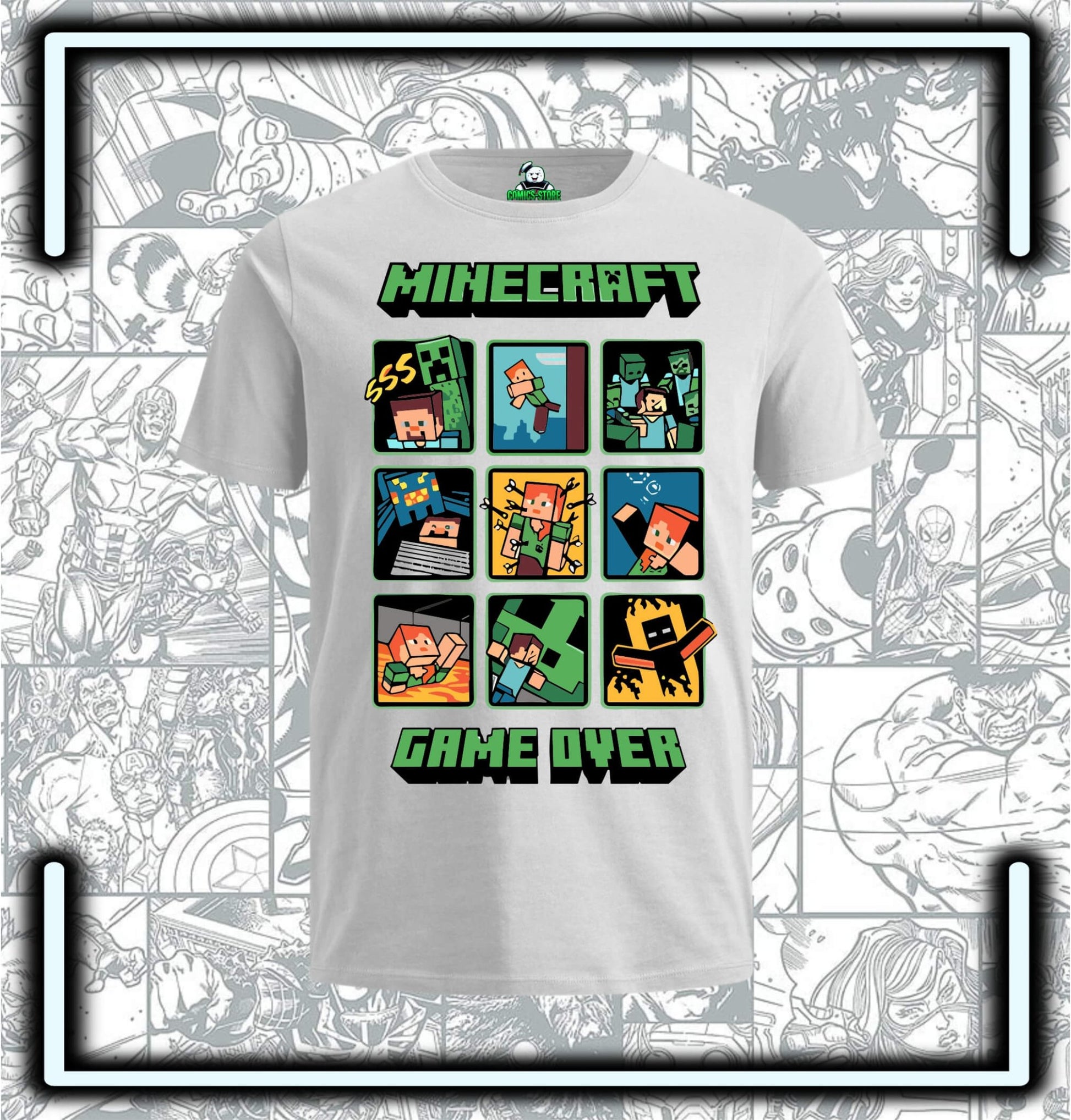 Camiseta Minecraft Video Game - Comics Store Colombia