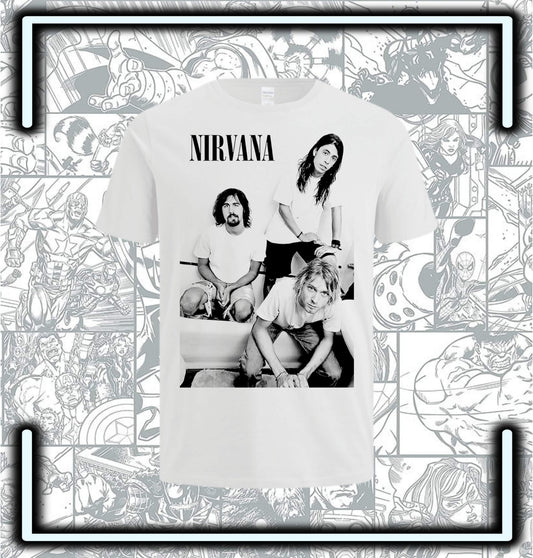 Camiseta Nirvana White - Comics Store Colombia