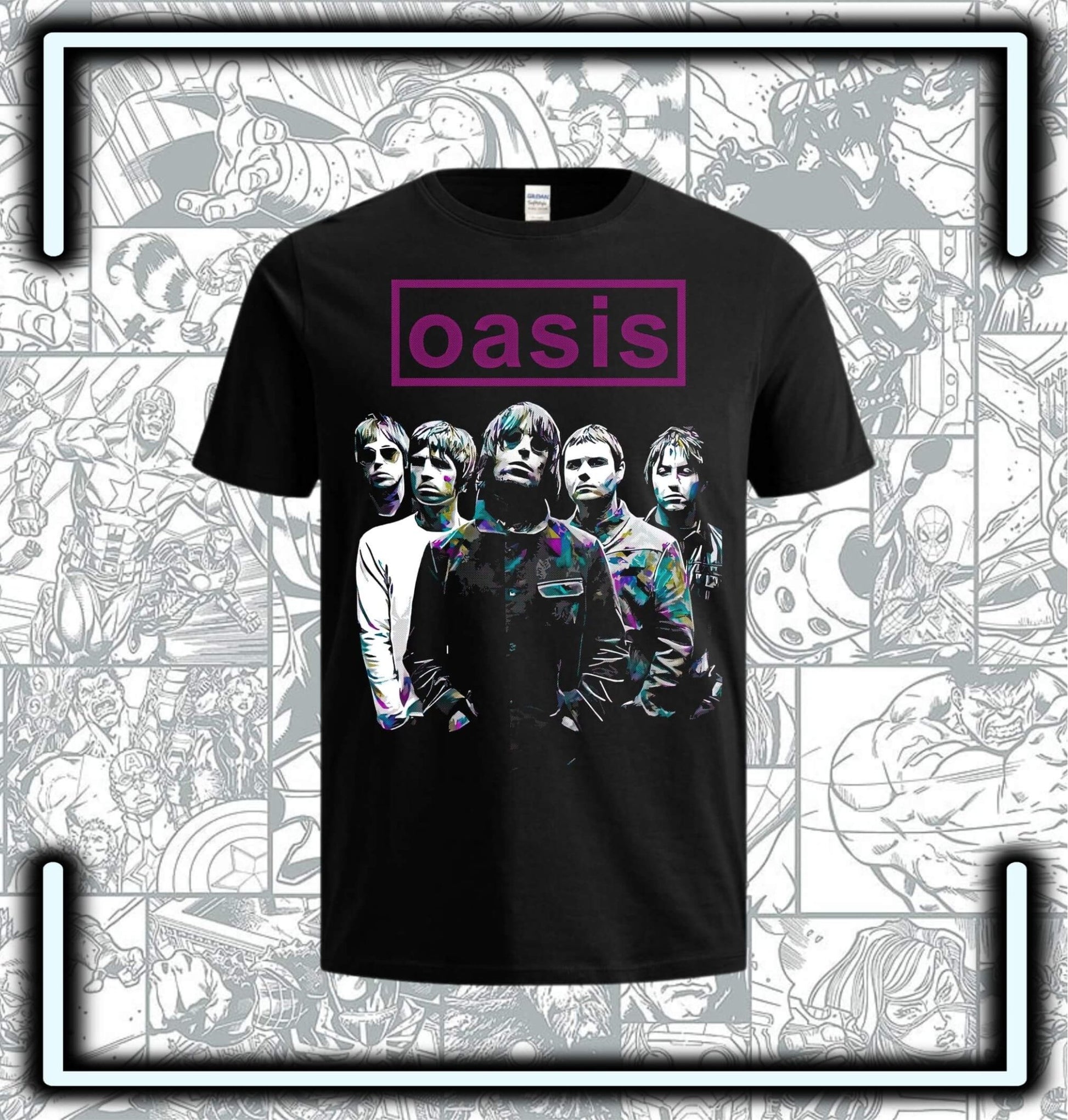 Camiseta Oasis - Comics Store Colombia