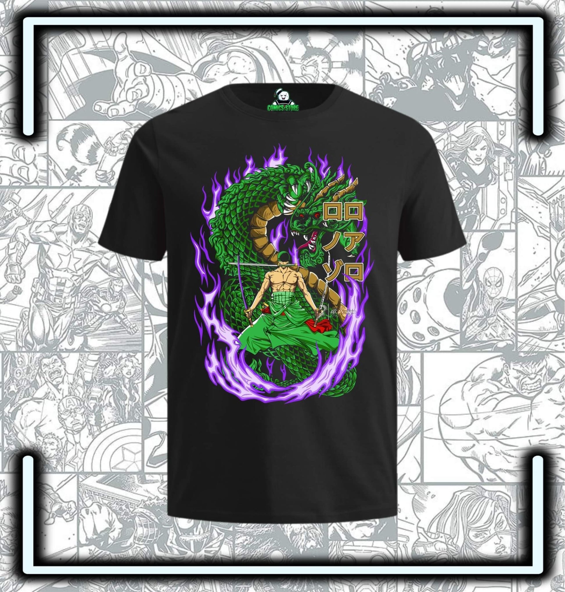 Camiseta One Piece Zoro Anime - Comics Store Colombia