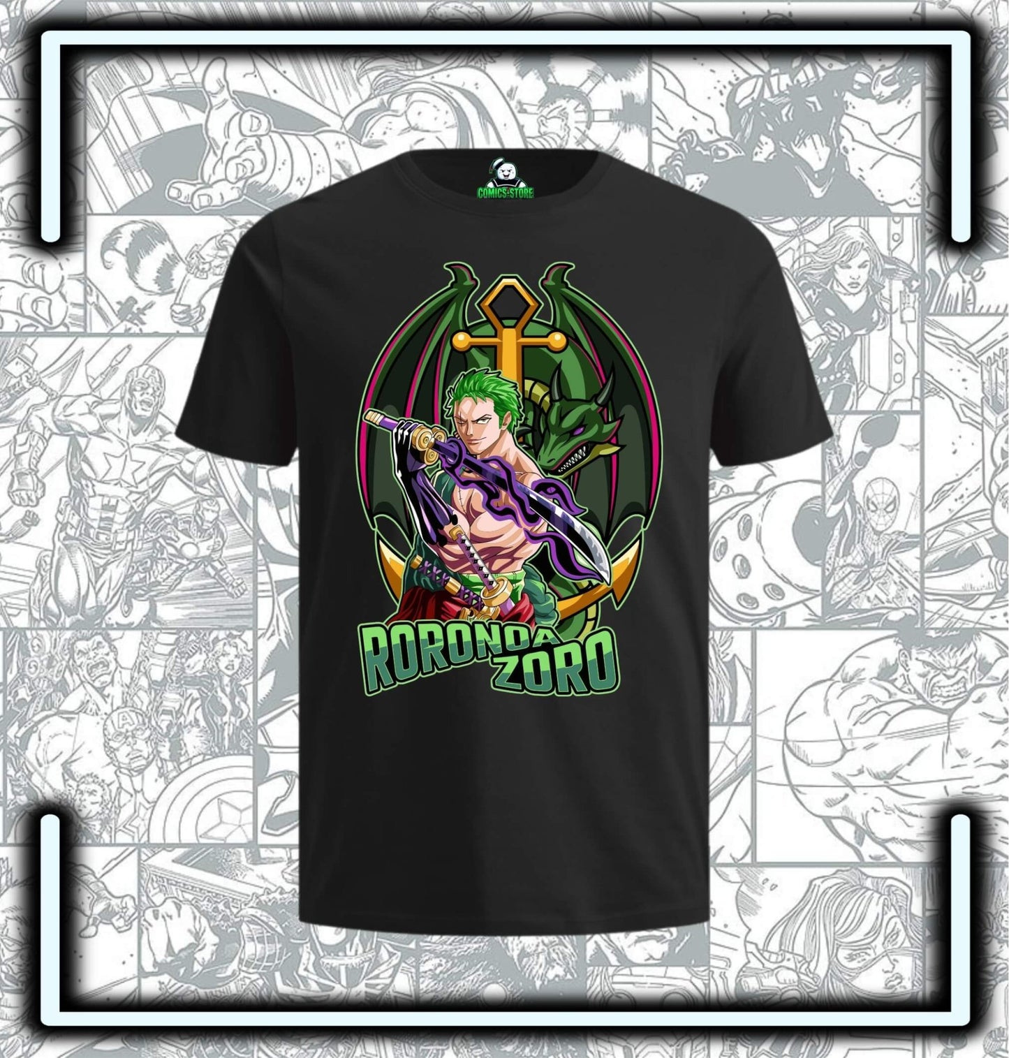 Camiseta One Piece Zoro II Anime - Comics Store Colombia