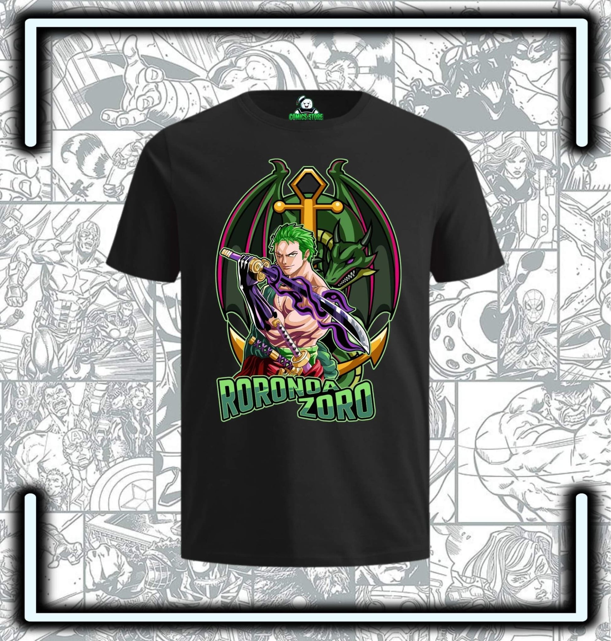 Camiseta One Piece Zoro II Anime - Comics Store Colombia