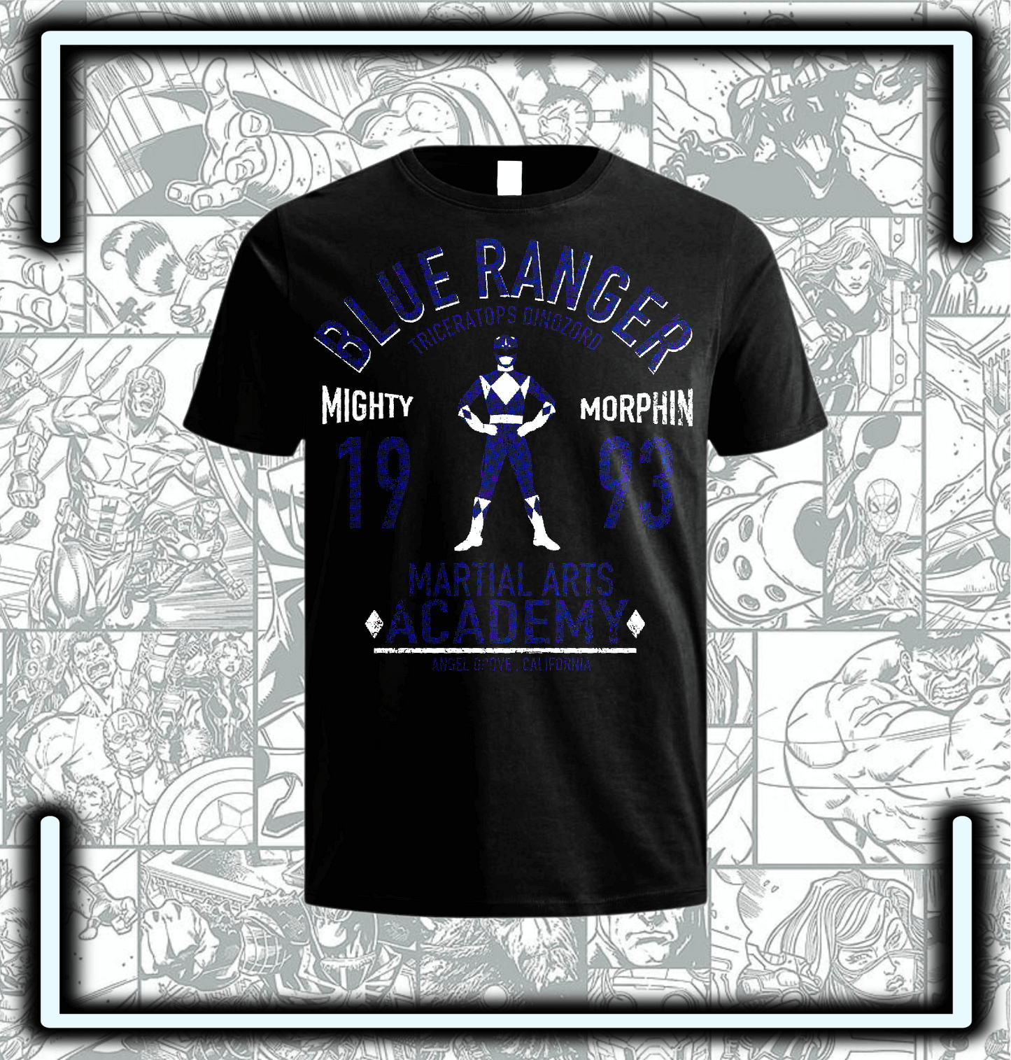 Camiseta Power Rangers Blue - Comics Store Colombia