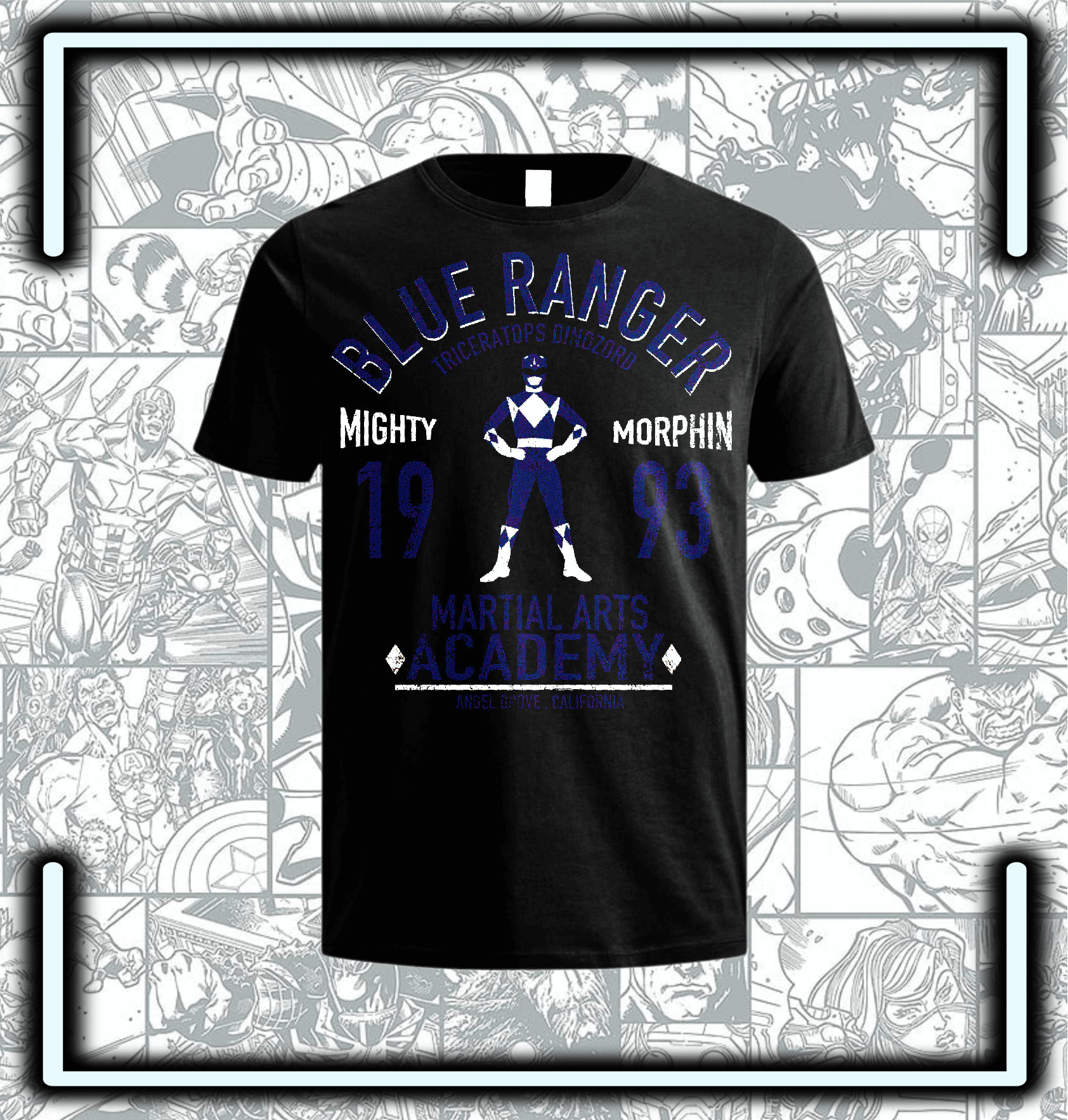 Camiseta Power Rangers Blue - Comics Store Colombia