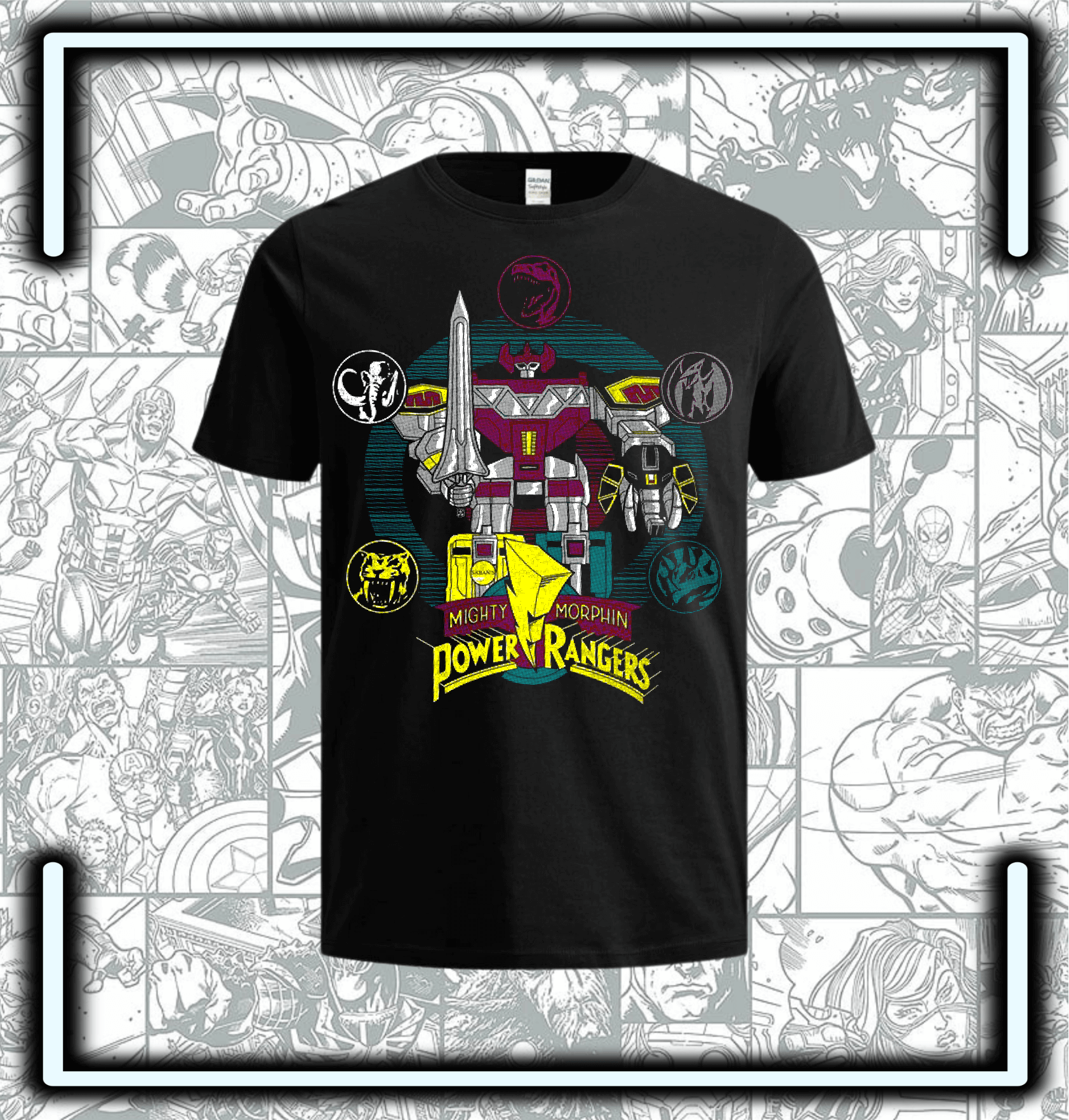 Camiseta Power Rangers Mighty Morphin - Comics Store Colombia