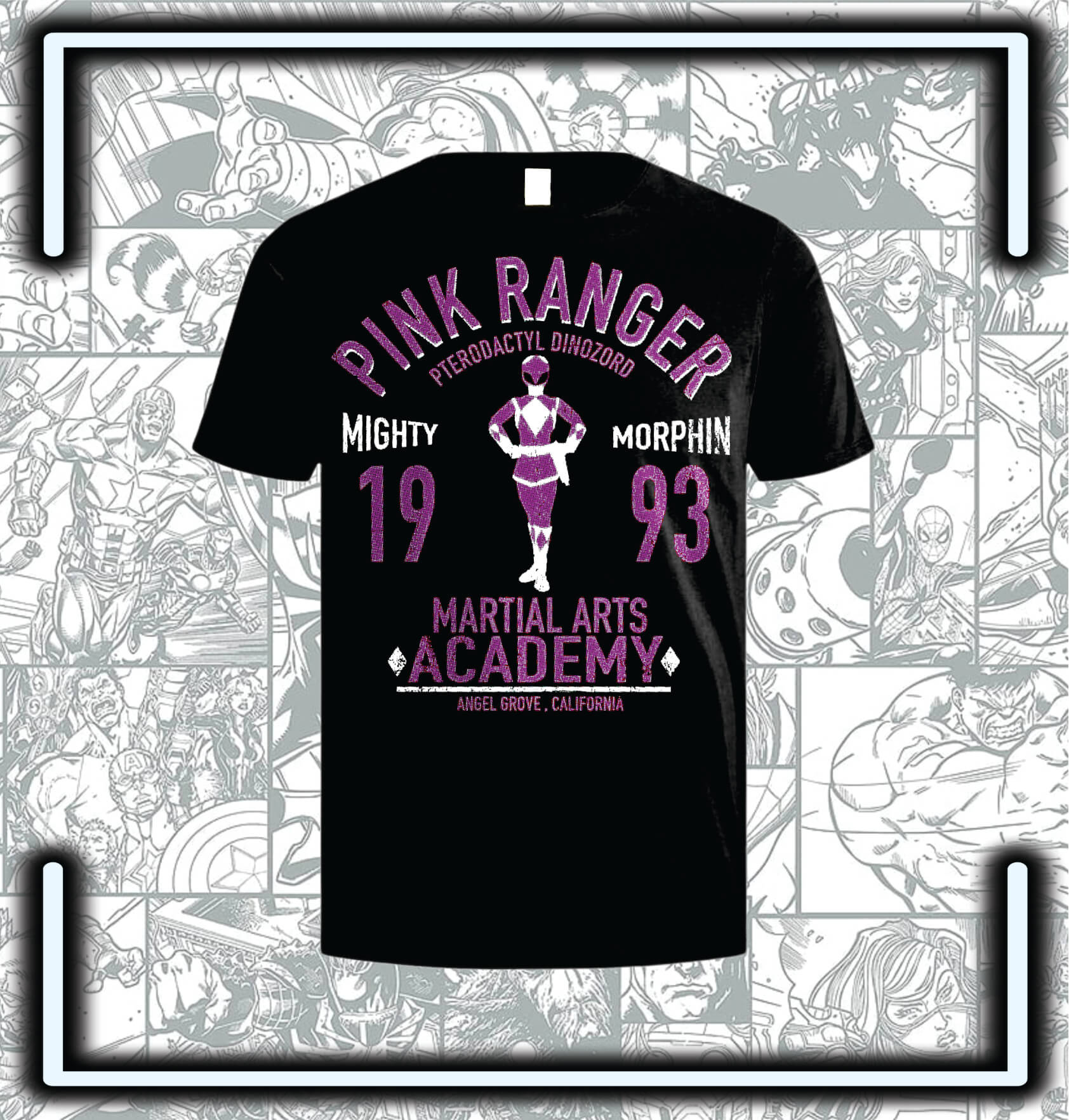Camiseta Power Rangers Pink - Comics Store Colombia