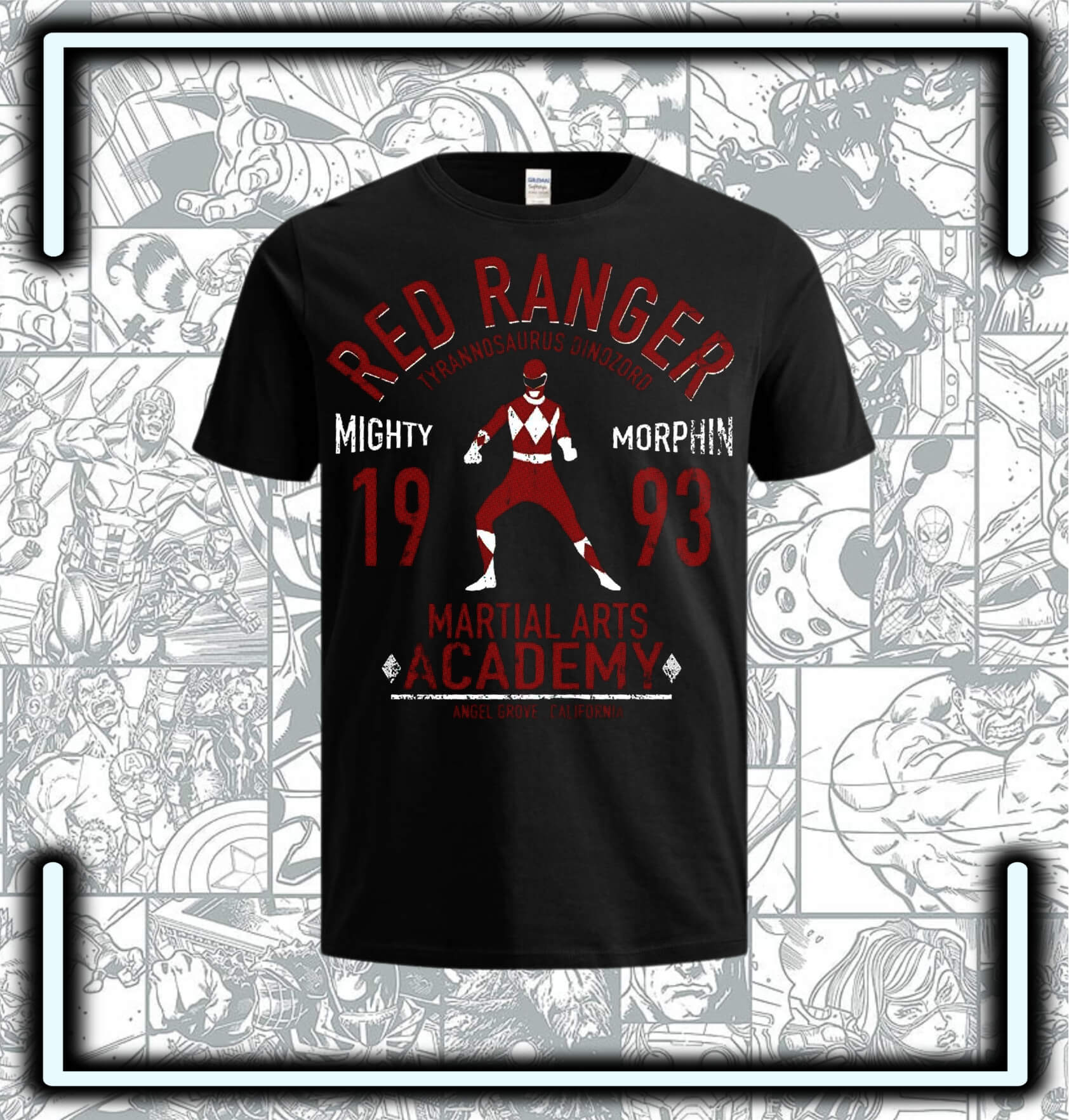 Camiseta Power Rangers Red - Comics Store Colombia