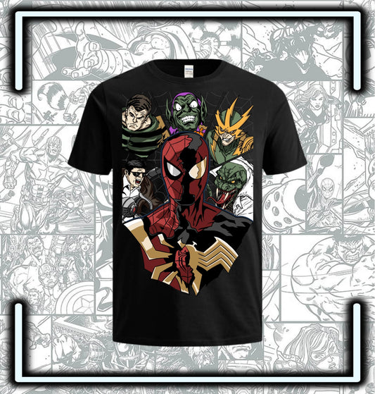 Camiseta Spiderman Vs Villanos - Comics Store Colombia