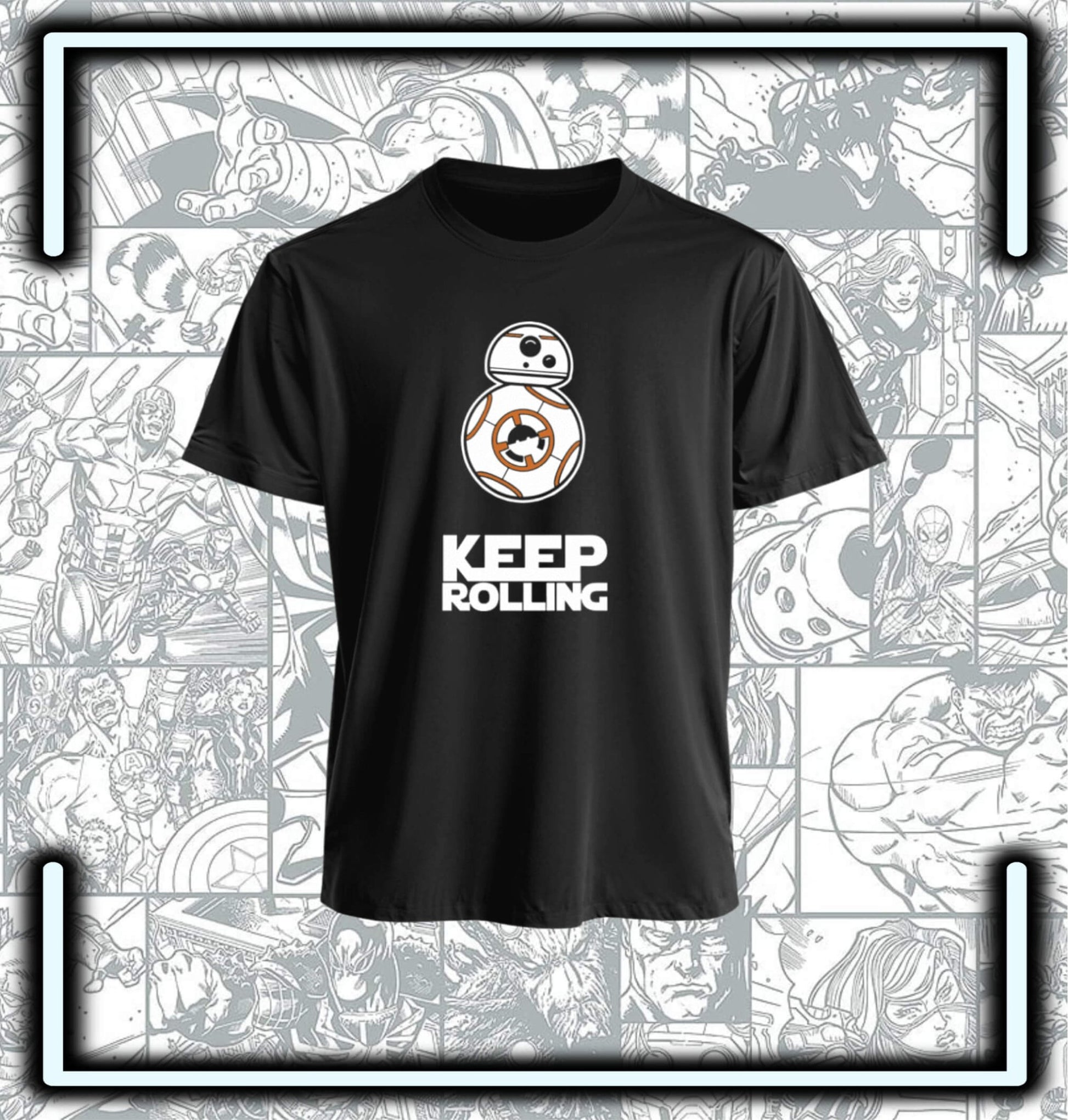 Camiseta Star Wars Keep Rolling - Comics Store Colombia