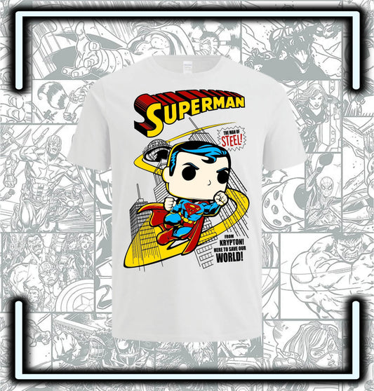 Camiseta Superman Pop Dc - Comics Store Colombia