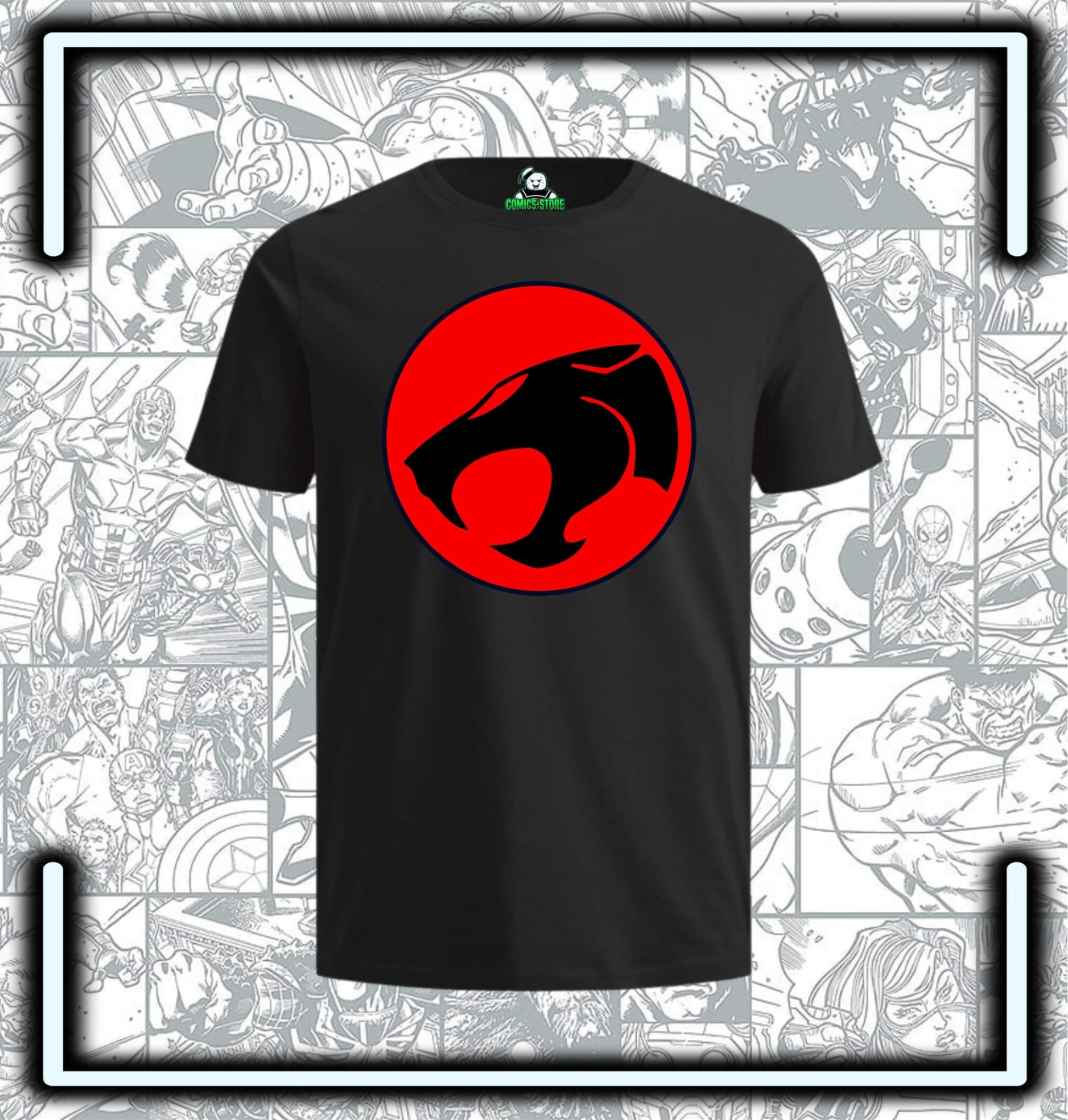 Camiseta Thundercats Black Series II - Comics Store Colombia