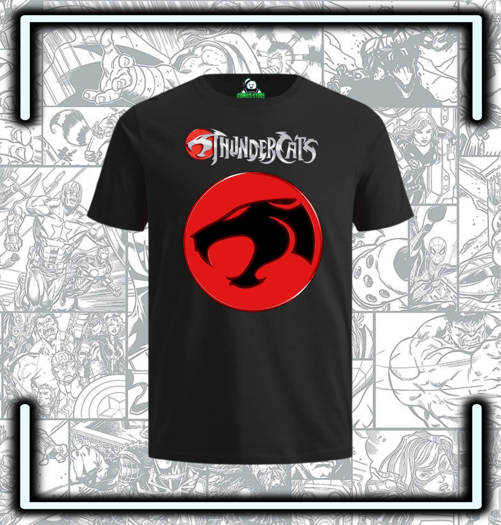 Camiseta Thundercats Black Series III - Comics Store Colombia