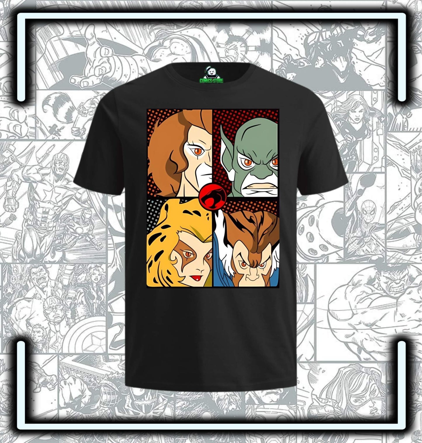 Camiseta Thundercats Black Series VII - Comics Store Colombia