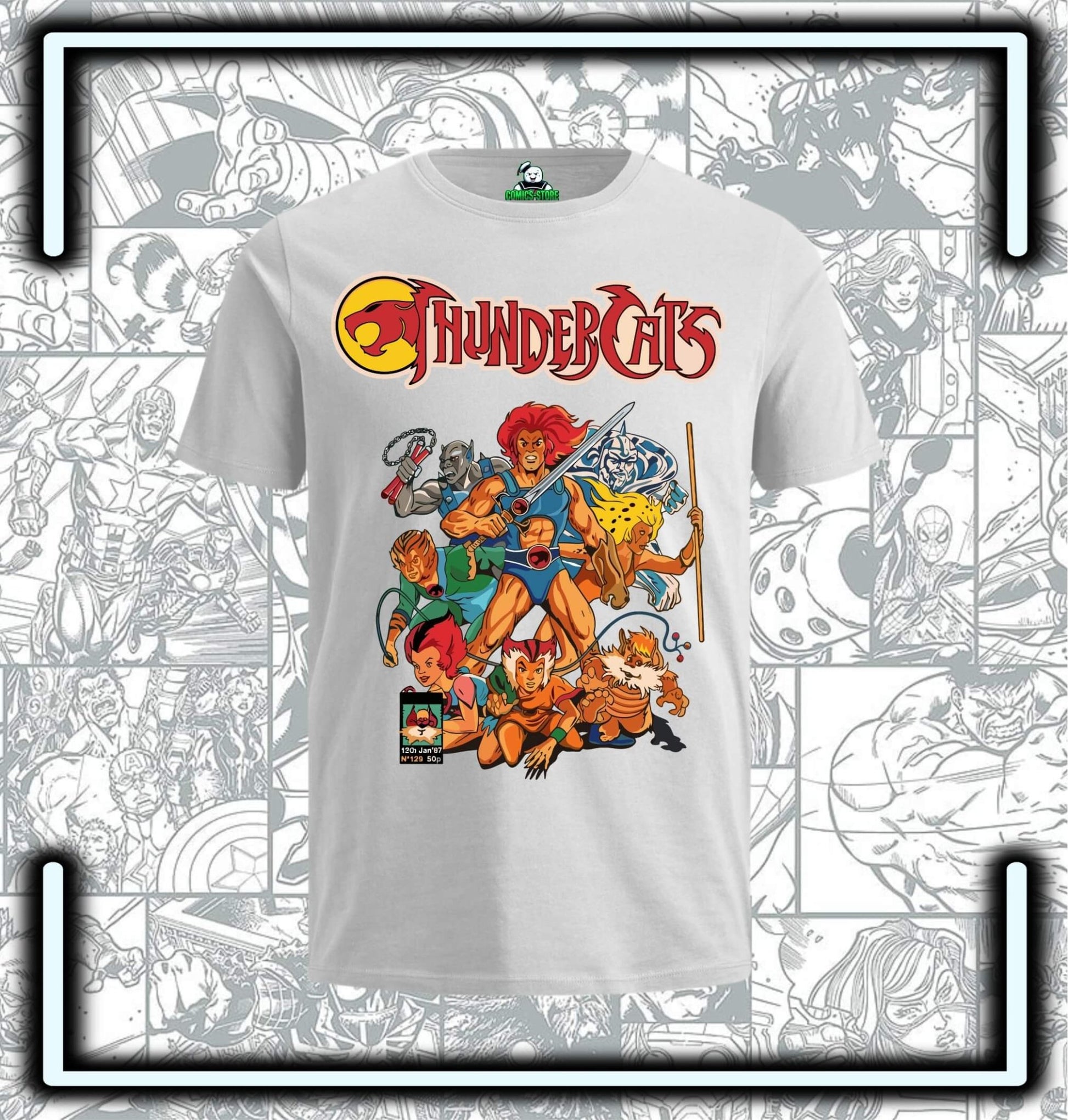 Camiseta Thundercats White Series ( - Comics Store Colombia