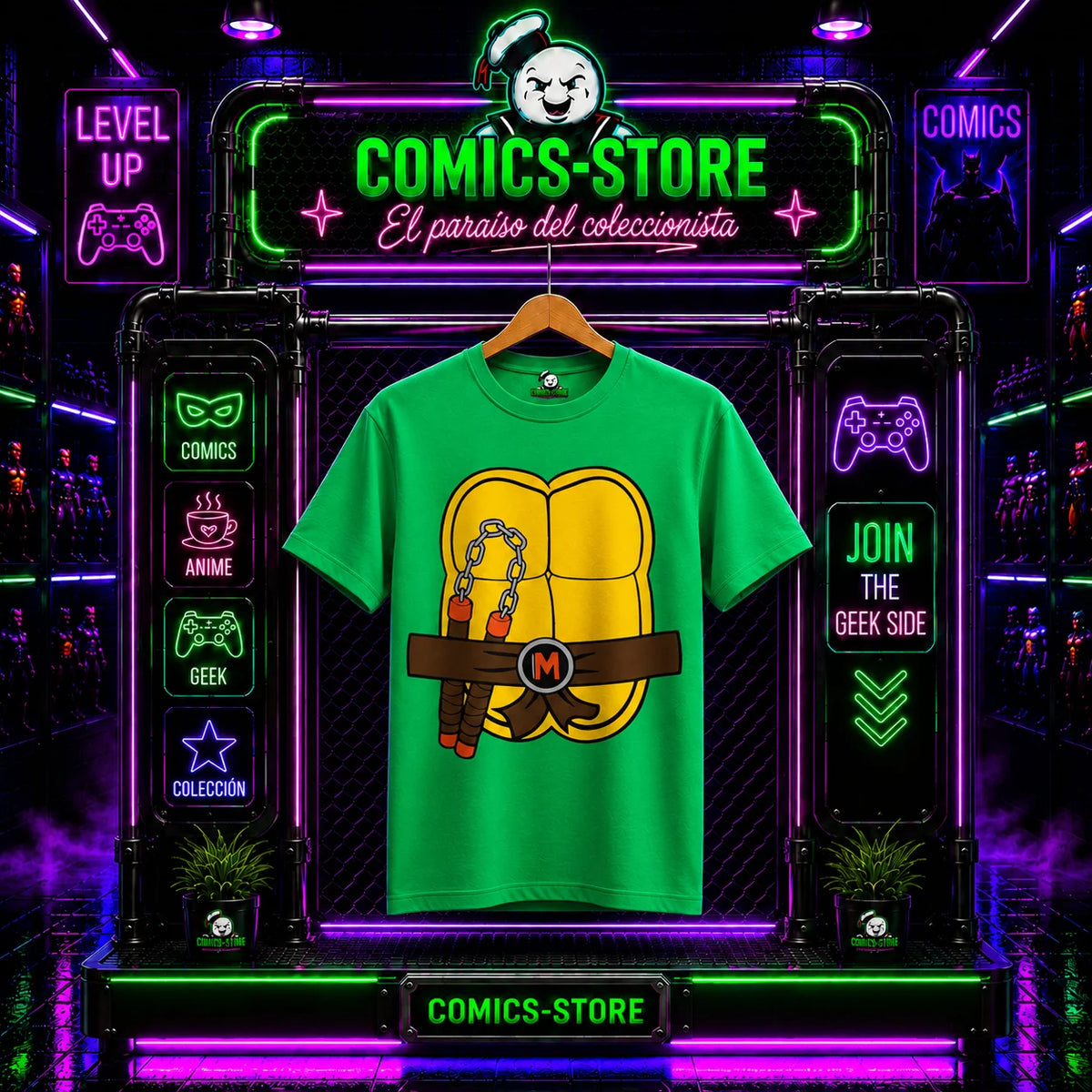 T-Shirt Edición Especial Tortugas Ninja Michelangelo