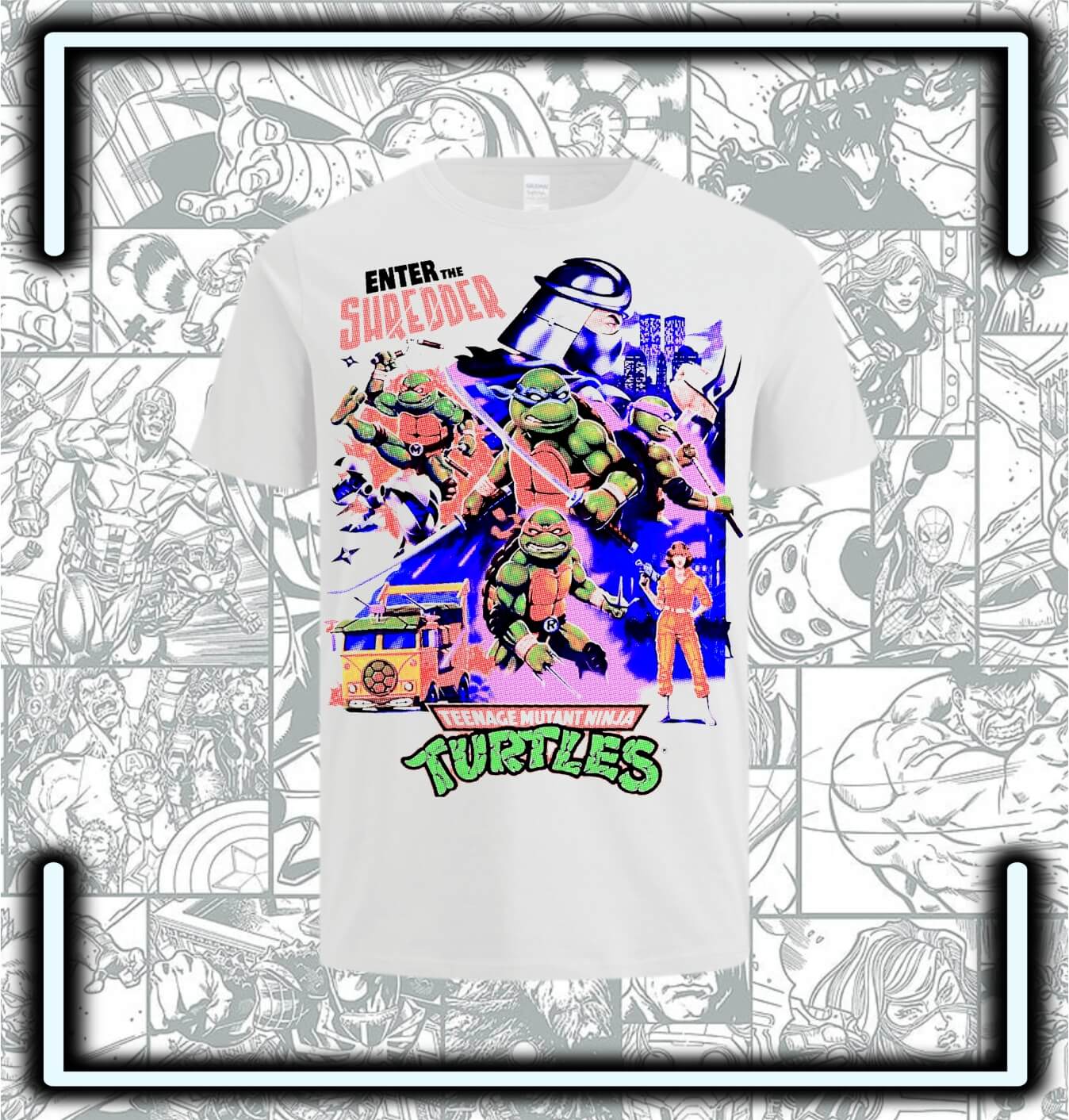 Camiseta Tortugas Ninja Retro - Comics Store Colombia