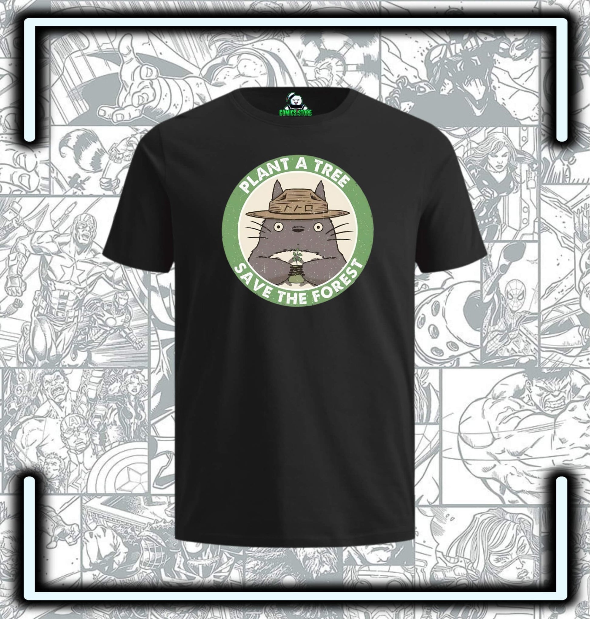 Camiseta Totoro Plant a Tree Anime - Comics Store Colombia