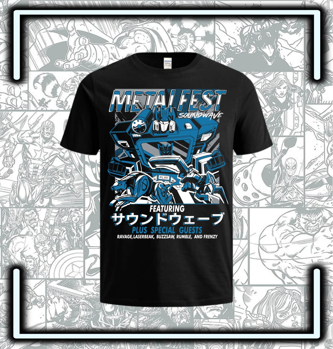 Camiseta Transfomers Soundwave - Comics Store Colombia