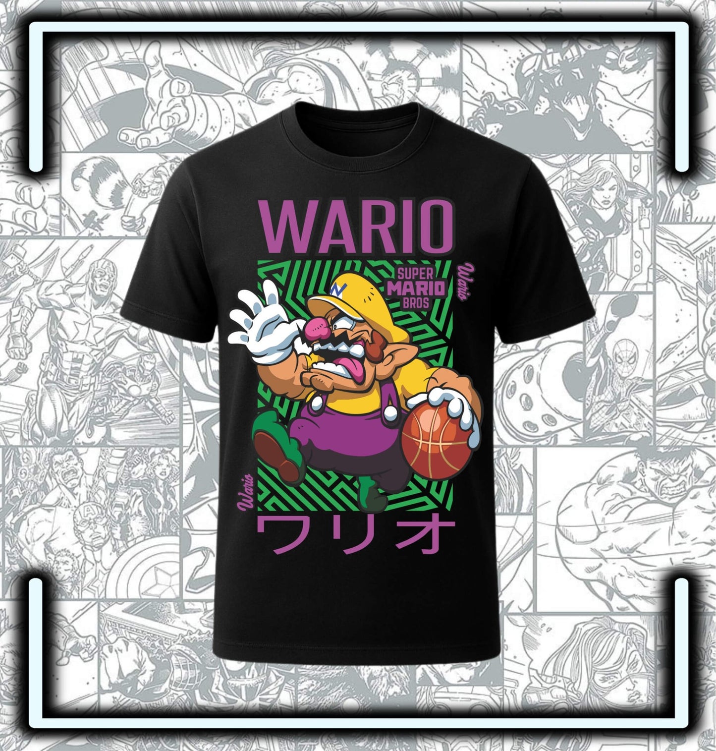 Camiseta Wario - Comics Store Colombia