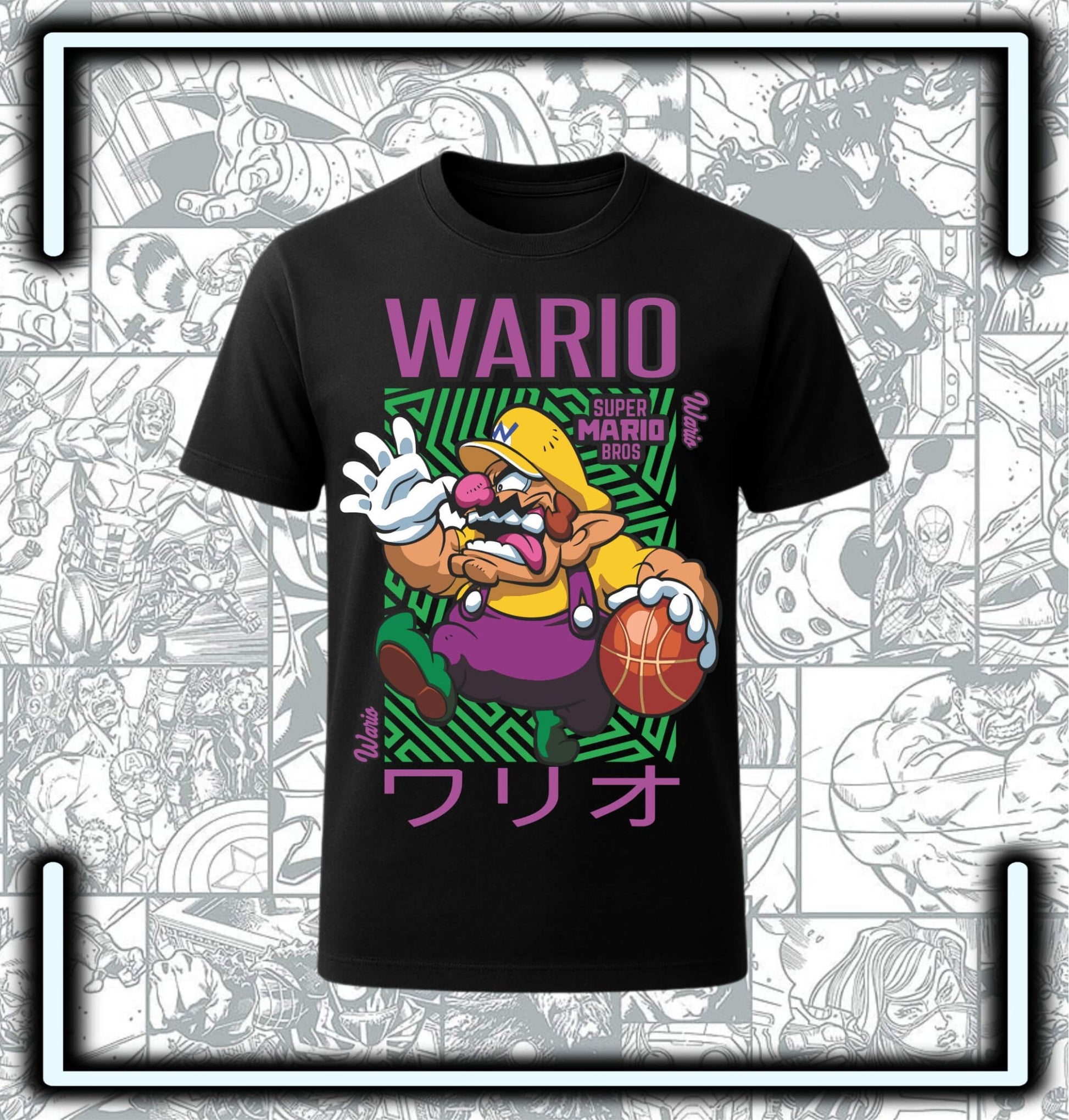 Camiseta Wario - Comics Store Colombia