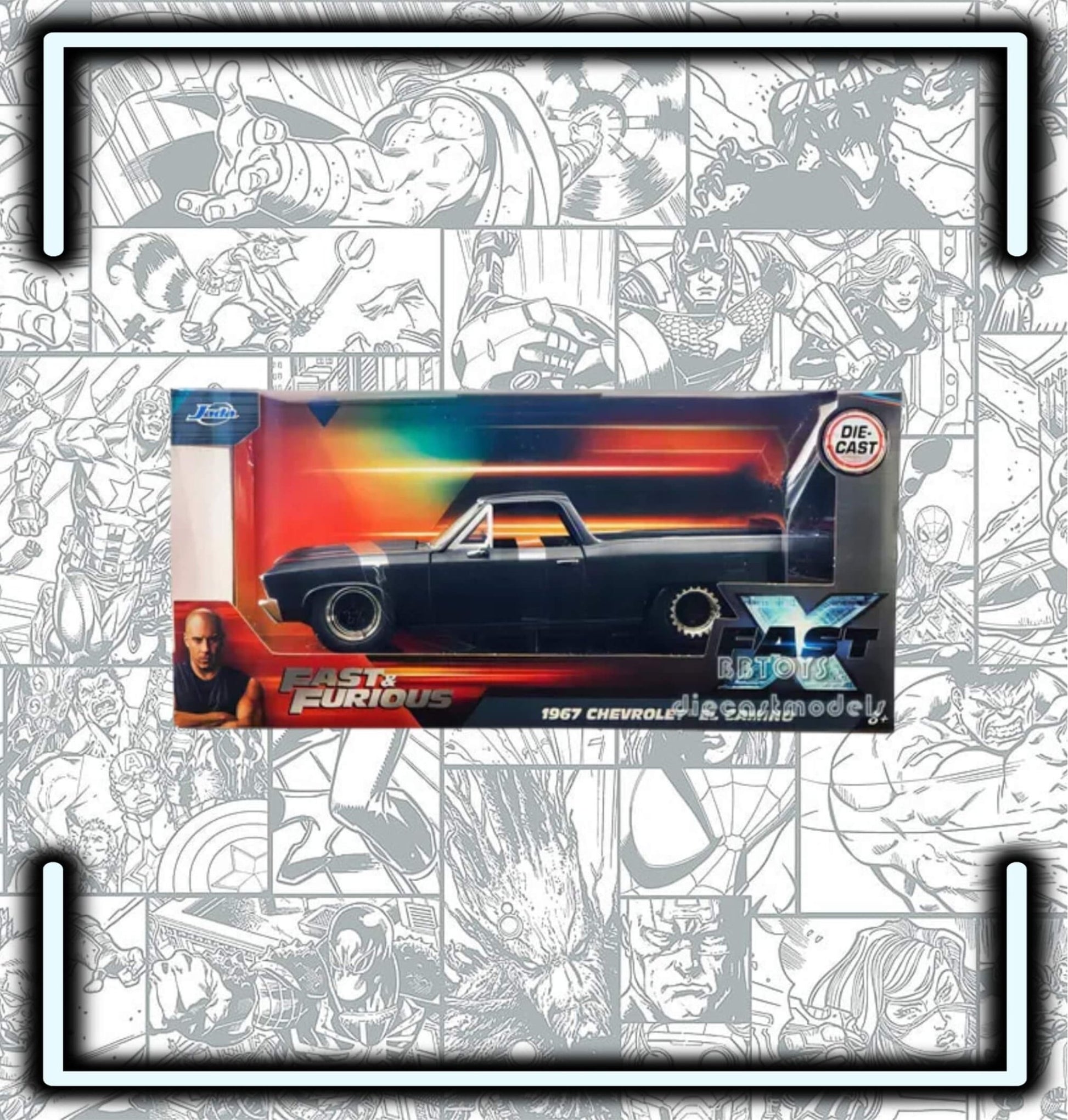 Carro 1967 Chevrolet El Camino Rapido Y Furiosos Fast X Esc 1:32 - Comics Store Colombia