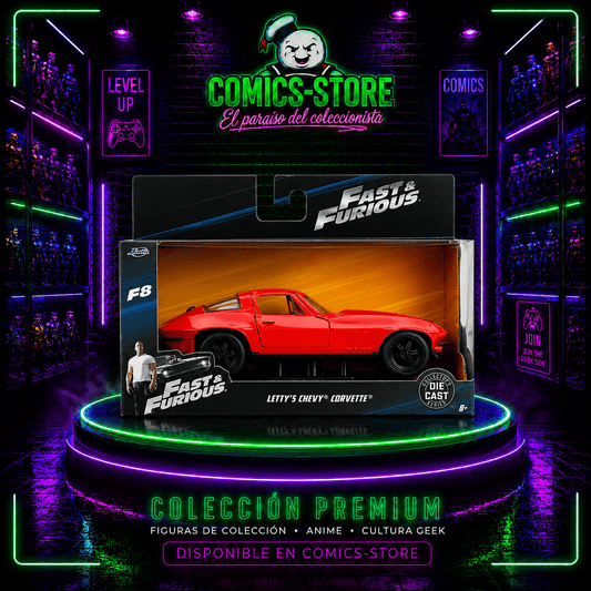 Carro Chevy Corvette Letty Rapido Y Furioso Rojo Esc 1:32 - Comics Store Colombia