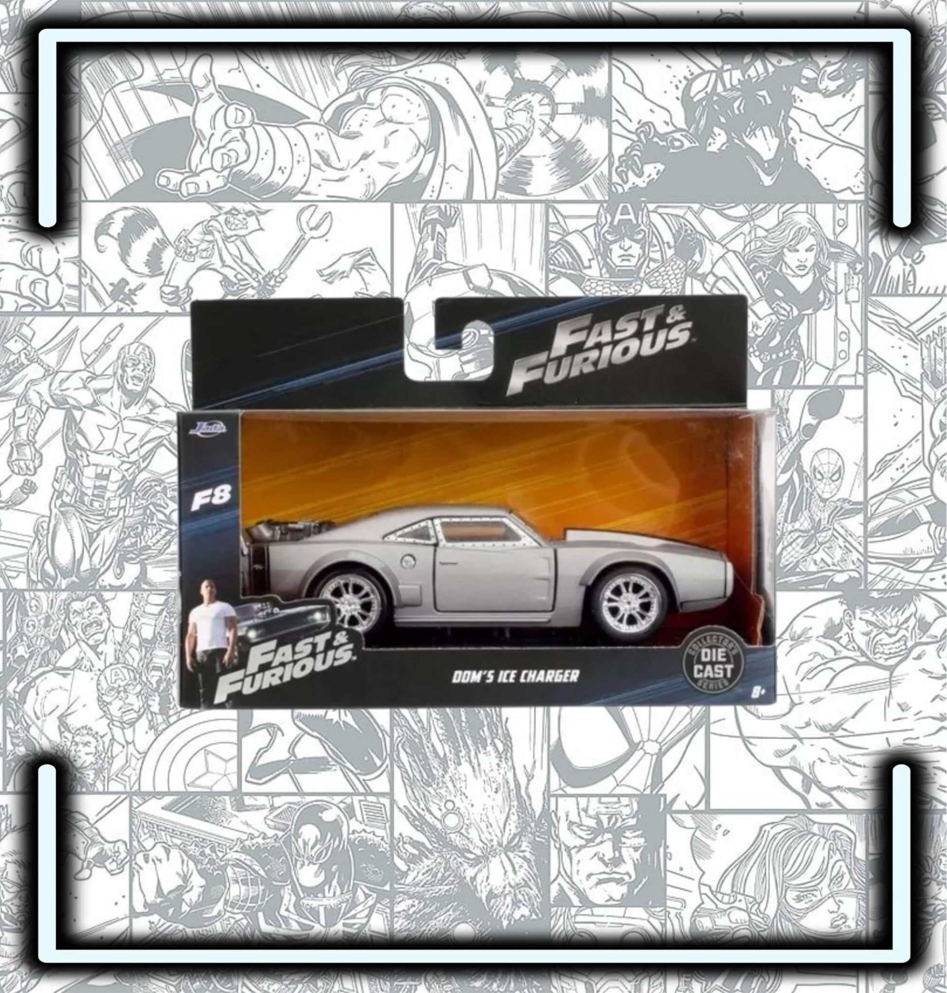 Carro Dodge Charger Ice Dom's Toreto Fast & Furious Esc 1:32 - Comics Store Colombia