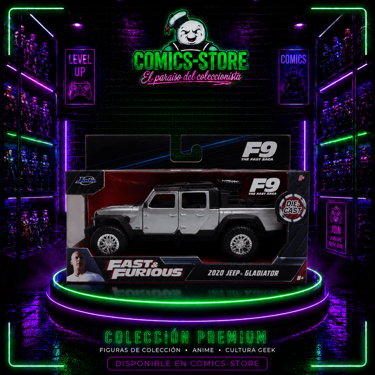 Carro Jeep Gladiator Rapido Y Furiosos Fast Esc 1:32 - Comics Store Colombia