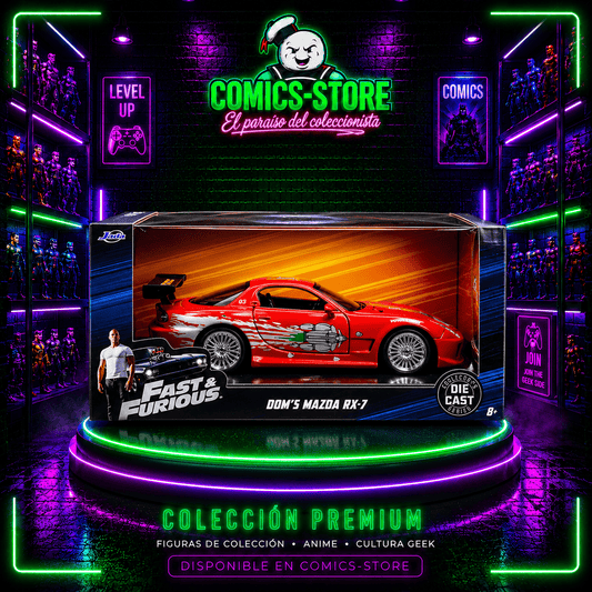 Carro Jls Mazda Rx - 7 Orange Rapido Y Furioso Esc 1:32 - Comics Store Colombia