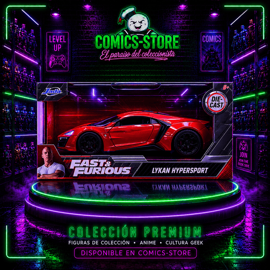 Carro Lykan Hypersport Rojo Rápido Y Furioso Caja F&f Esc 1:32 - Comics Store Colombia