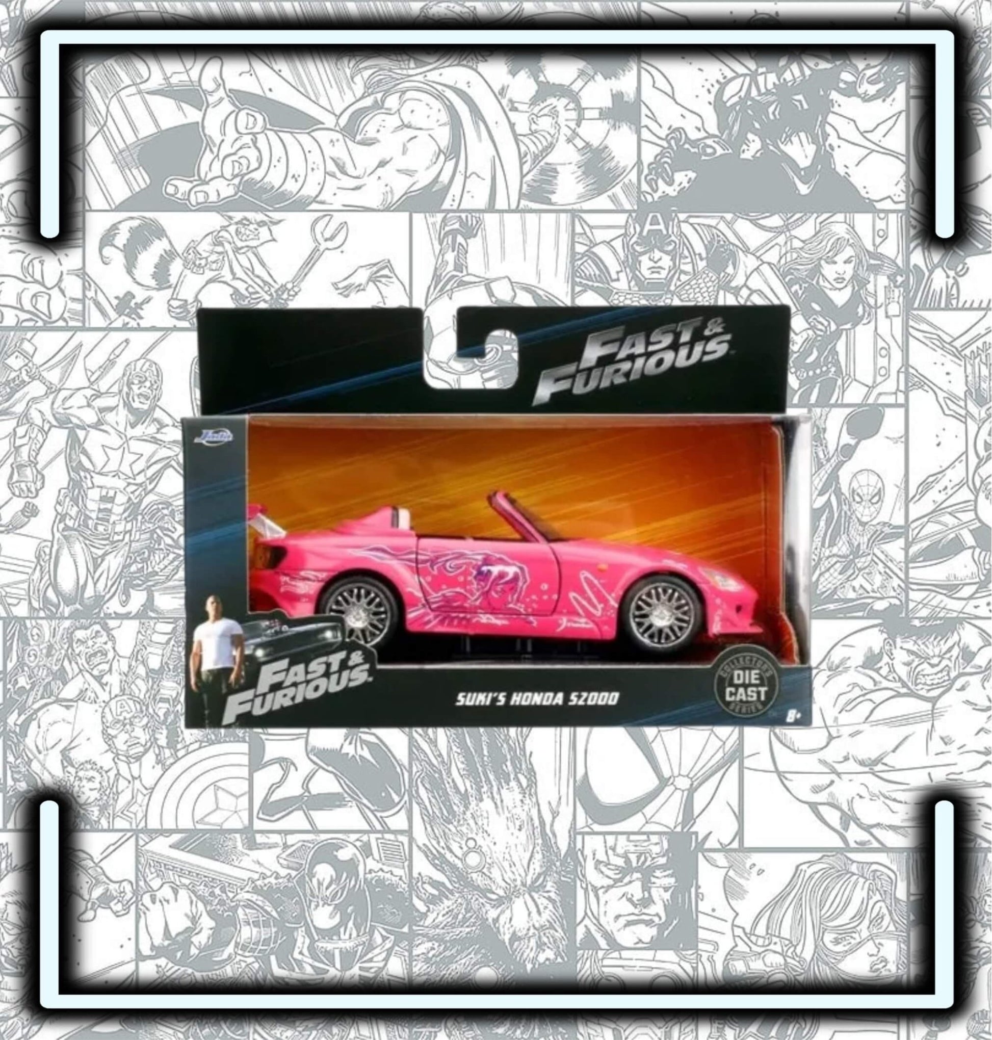 Carro Suki's Honda S2000 Rapidos Y Furiosos Color Rosa Esc 1:32 - Comics Store Colombia