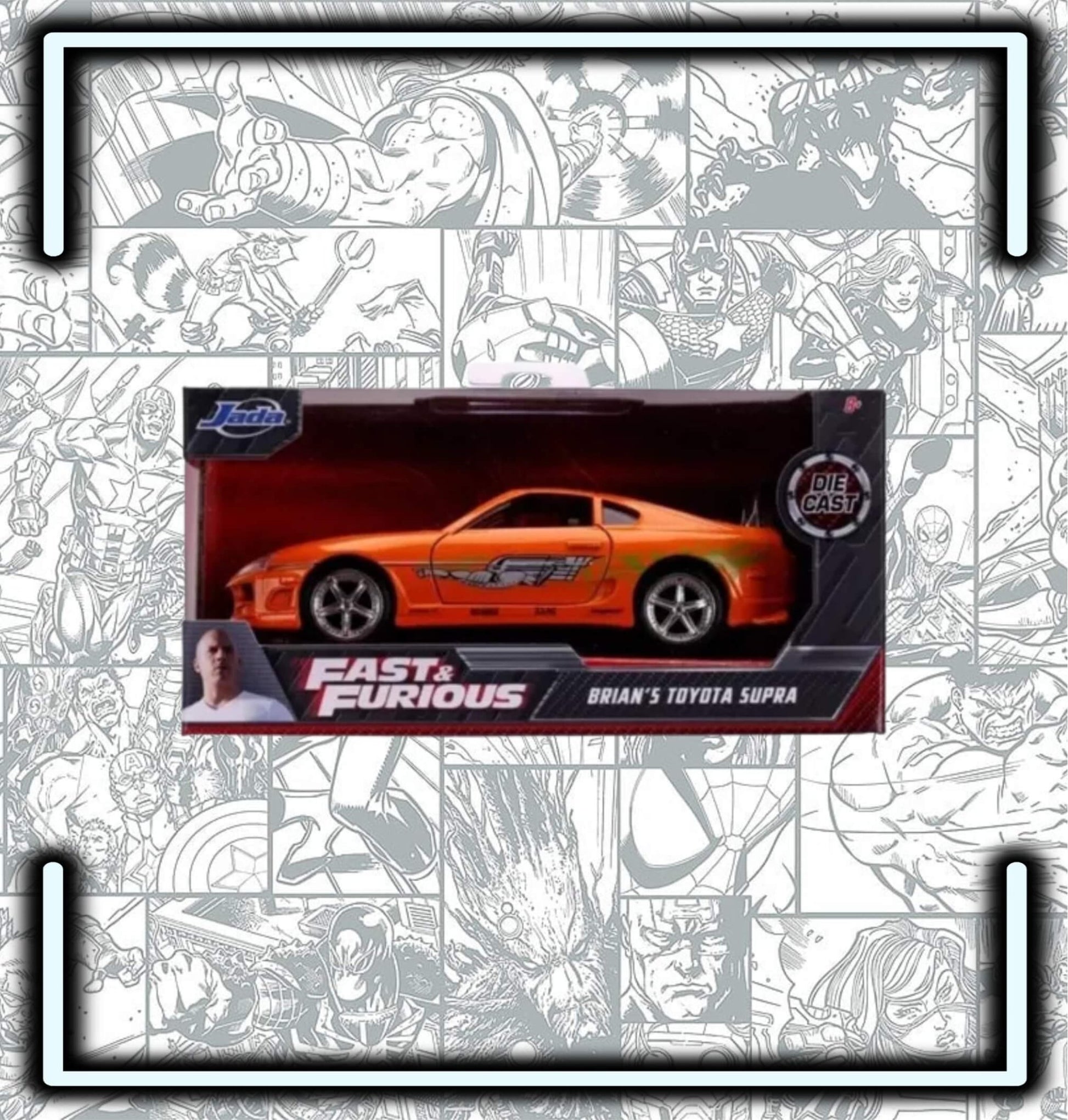 Carro Toyota Supra Brian O´conner Rápido Y Furioso Esc 1:32 - Comics Store Colombia