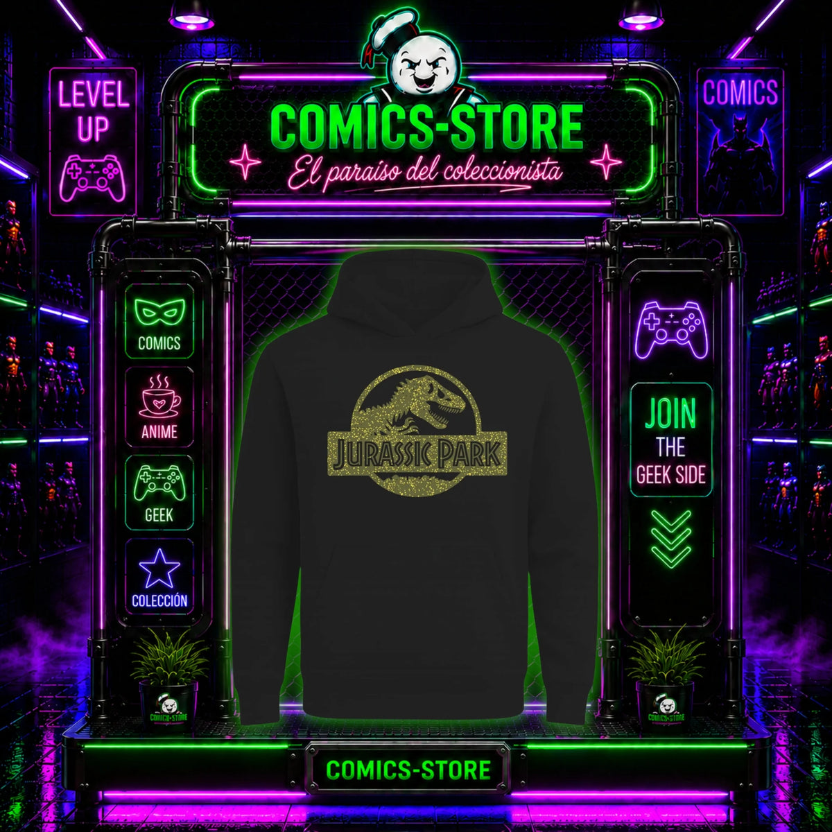 Hoodie Capota Jurasicc Park Military