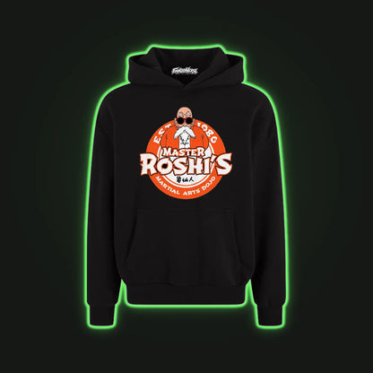 Hoodie Capota Negro Maestro Rochi Dragon Ball