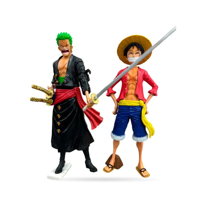 Set de Figuras One Piece – Monkey D. Luffy y Roronoa Zoro
