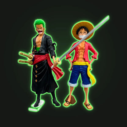 Set de Figuras One Piece – Monkey D. Luffy y Roronoa Zoro