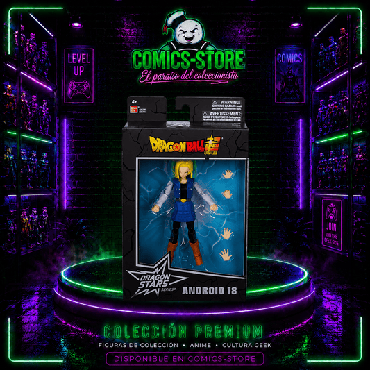 Figura Dragon Ball Super Dragon Stars Android 18 Bandai - Comics Store Colombia