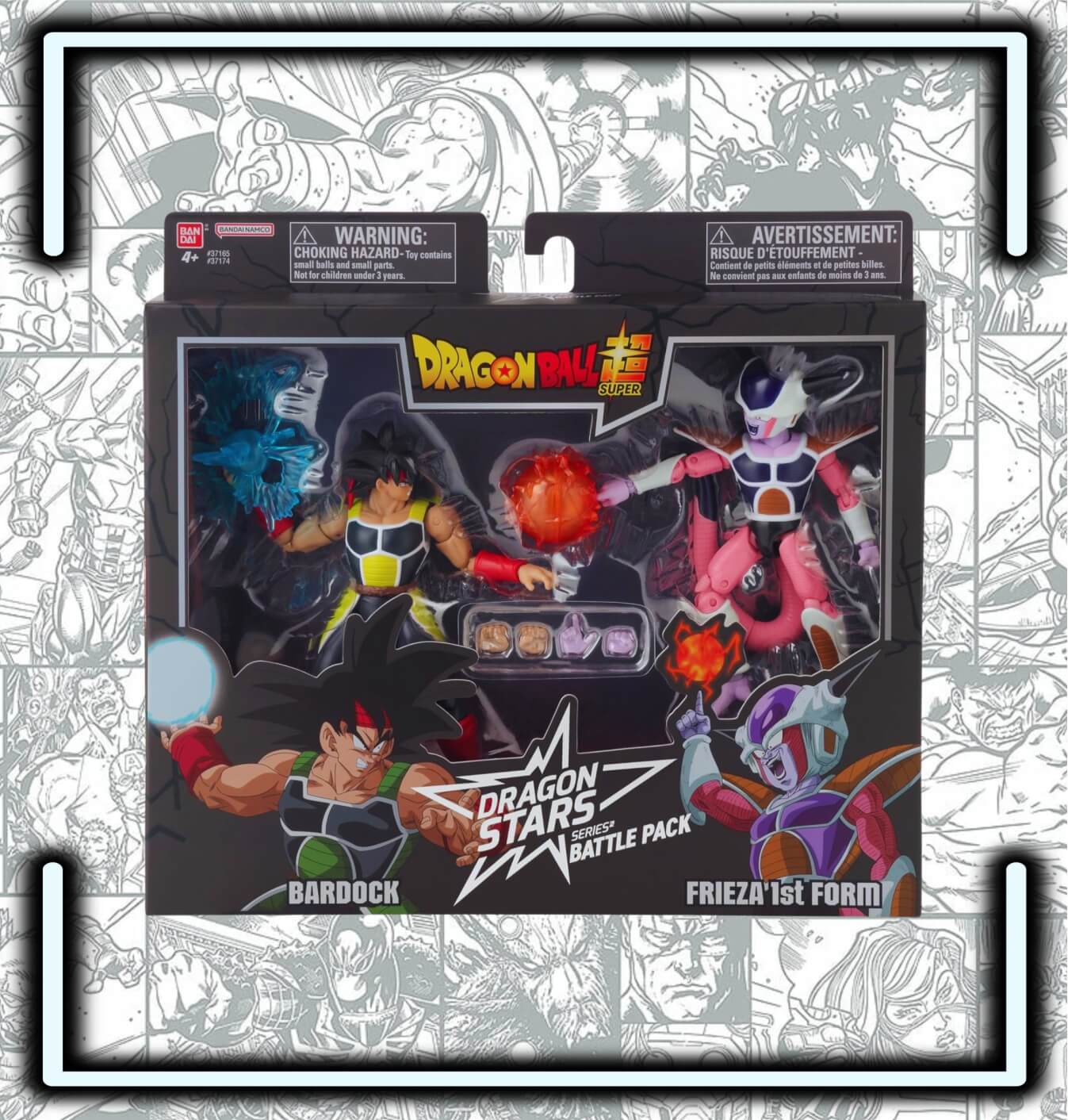 Figura Dragon Ball Super - Dragon Stars - Juego de figuras de acción de Bardock vs Frieza de 1ª forma - Comics Store Colombia