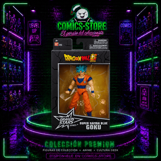 Figura Dragon Ball Super Saiyan Blue Goku Super Bandai Dragon Stars - Comics Store Colombia
