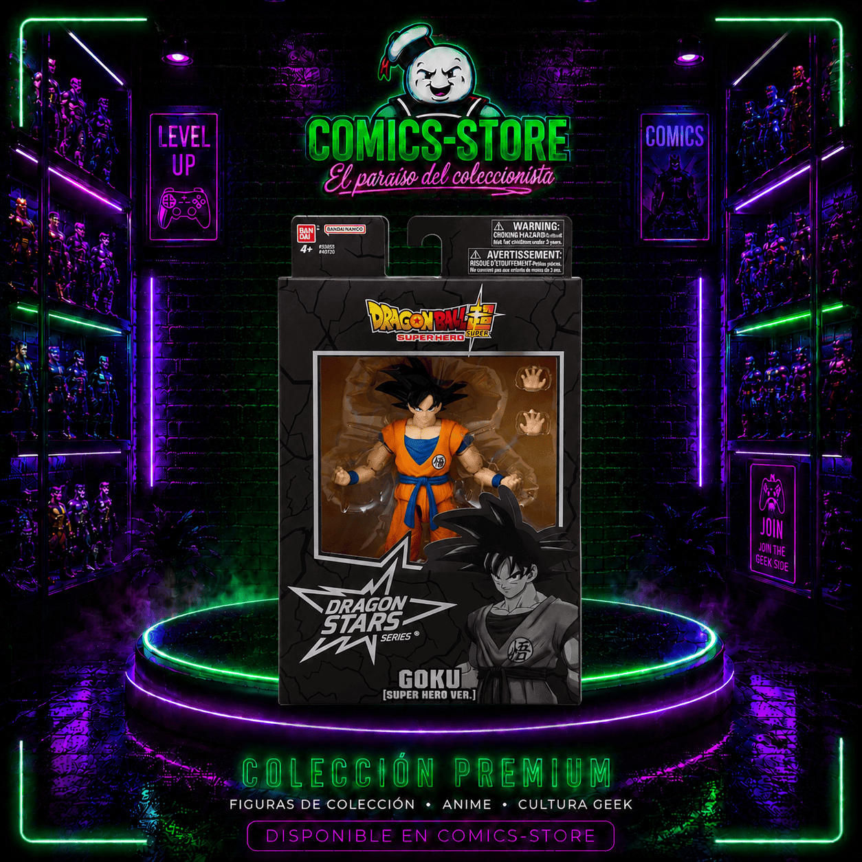Figura Dragon Stars Series Dragon Ball Super: Super Hero Goku - Comics Store Colombia