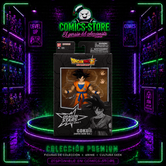 Figura Dragon Stars Series Dragon Ball Super: Super Hero Goku - Comics Store Colombia
