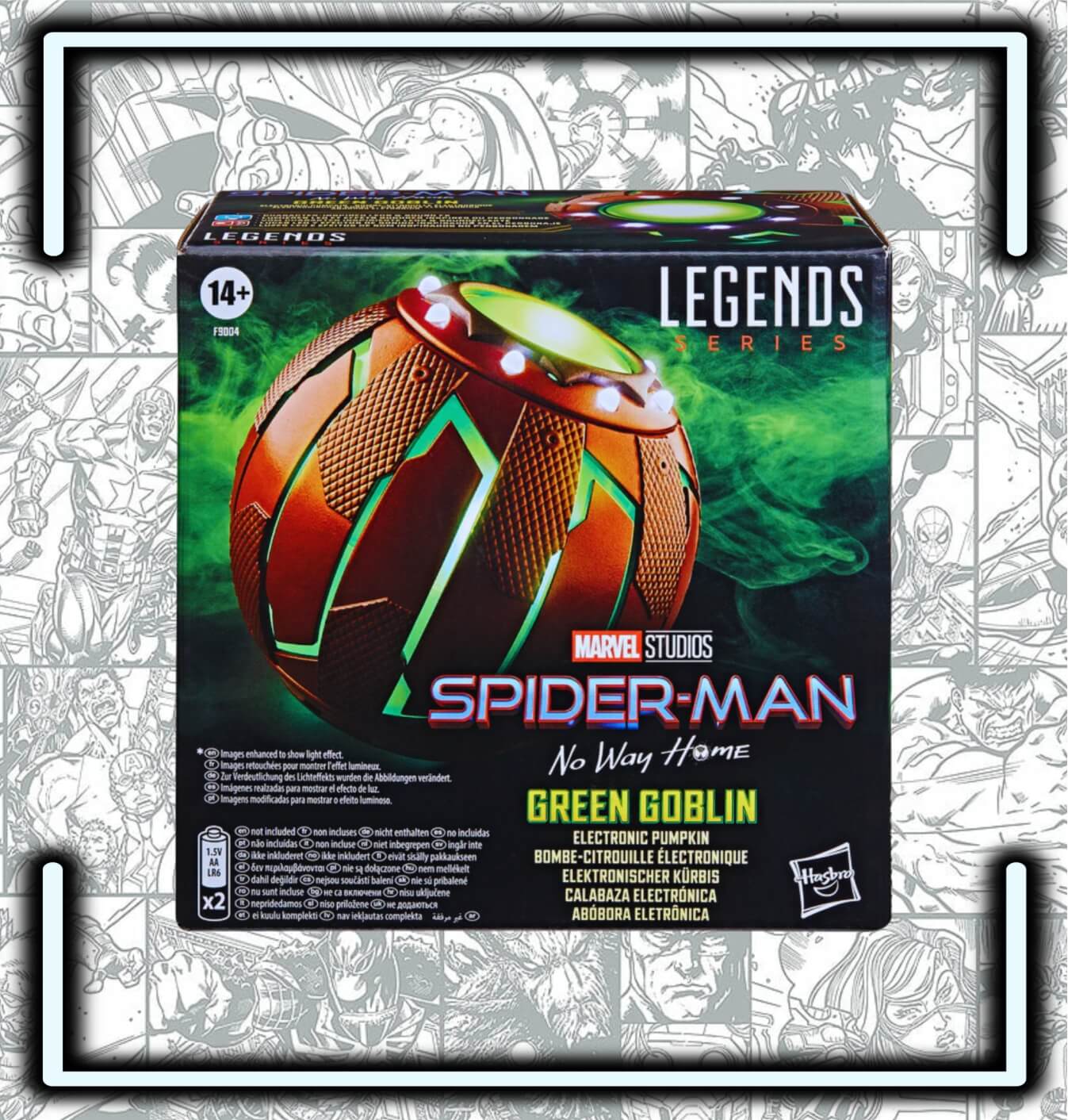 Figura Marvel Legends Calabaza electrónica de Green Goblin para juego de rol - Comics Store Colombia