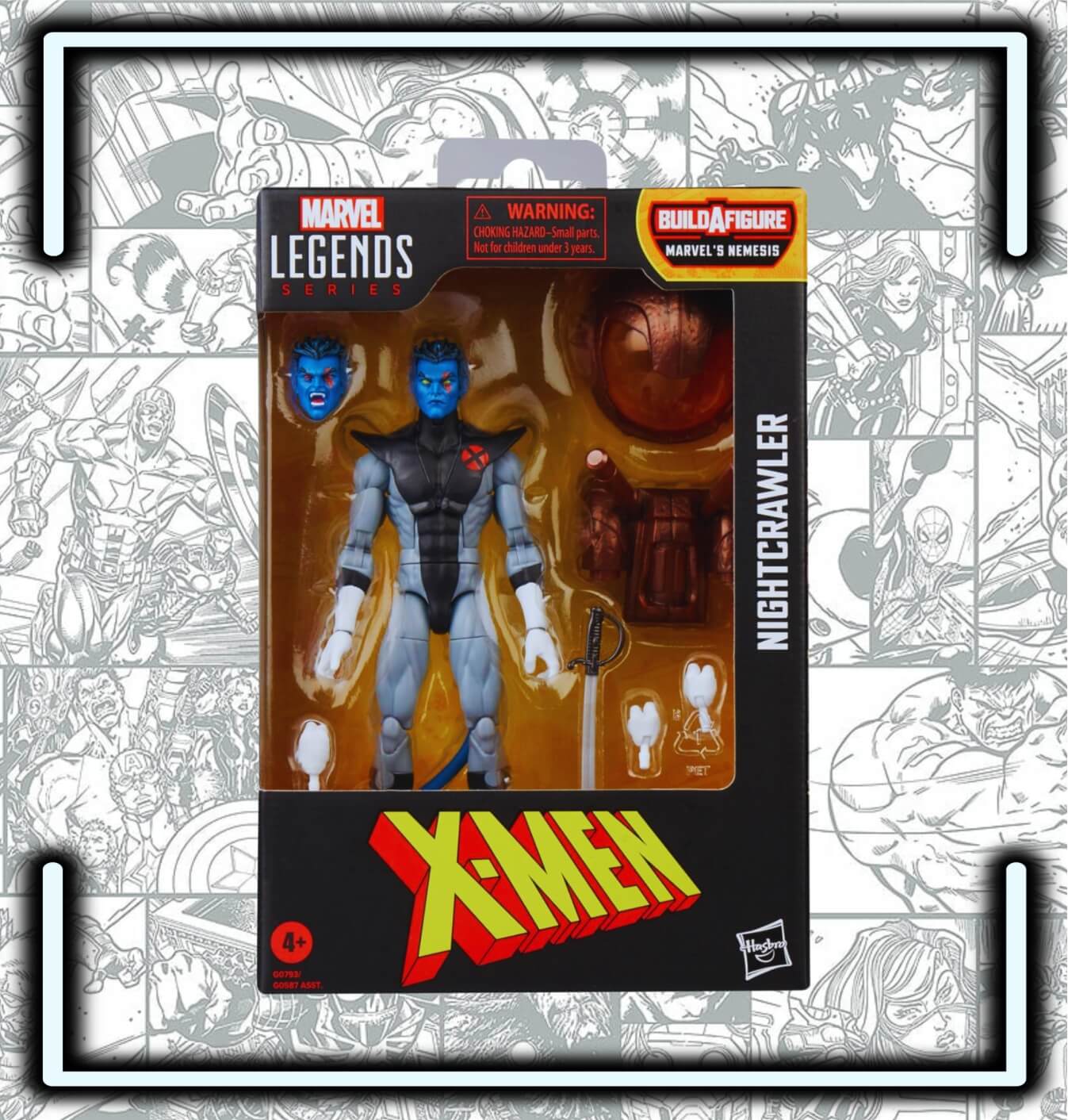 Figura Marvel Legends Nightcrawler, X - Men Comics - Comics Store Colombia