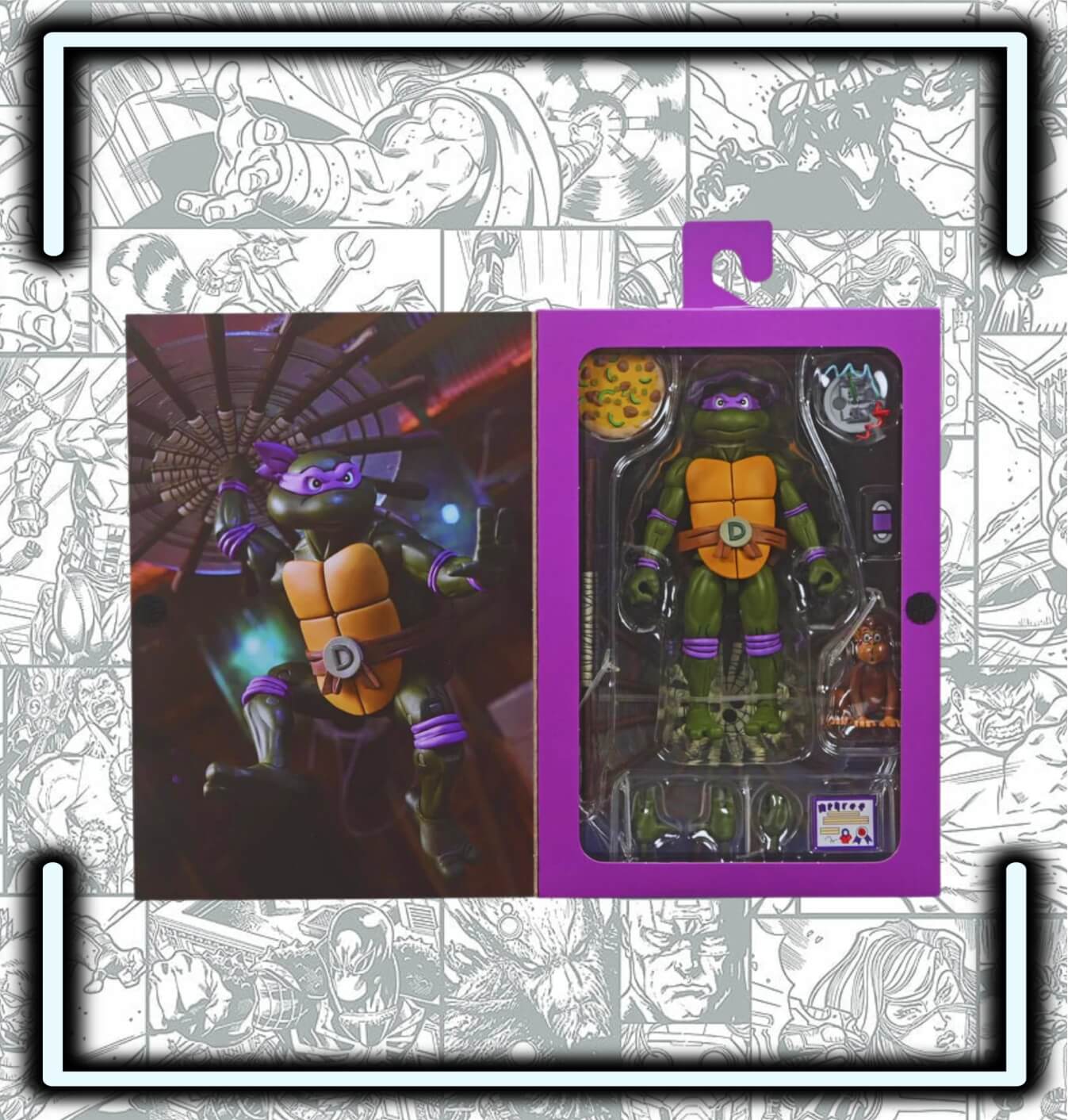 Figura NECA - Donatello (Dibujos Animados) - Comics Store Colombia