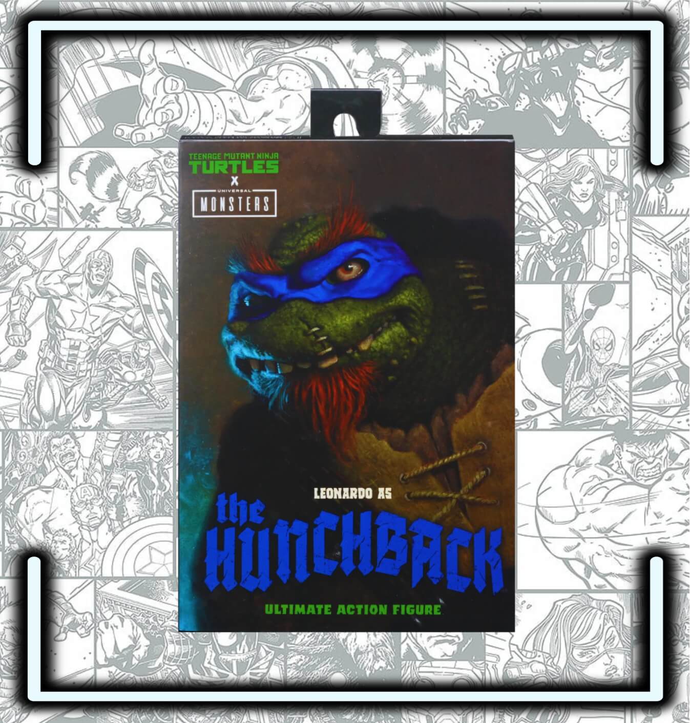 Figura NECA Universal Monsters TMNT Ultimate Leonardo Jorobado - Comics Store Colombia