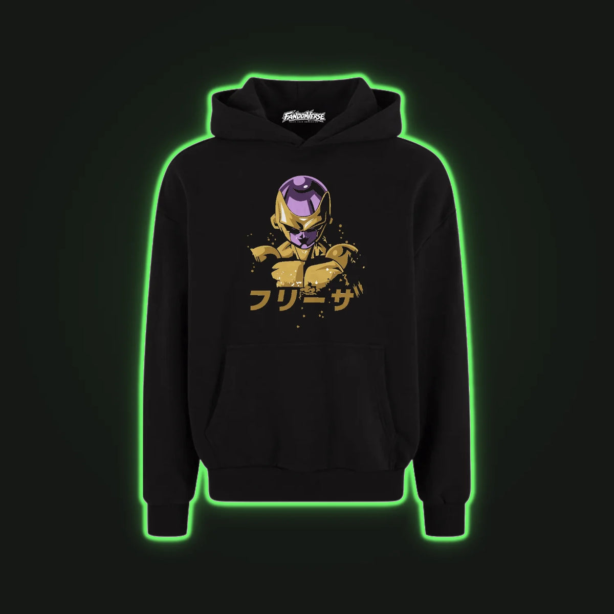 Hoodie Capota Negro Golden Freezer Dragon Ball