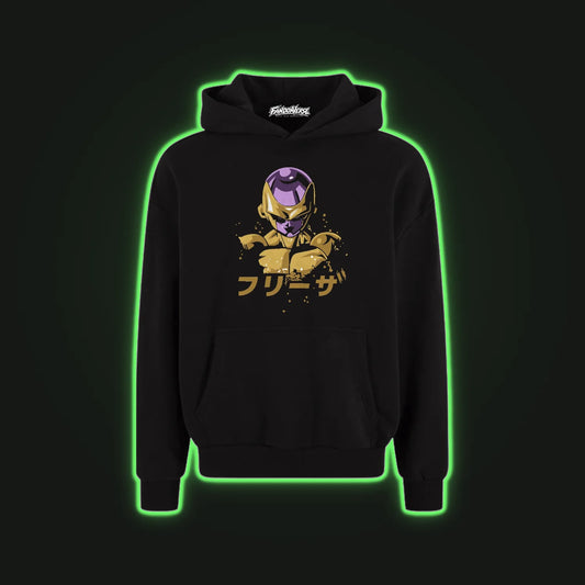 Hoodie Capota Negro Golden Freezer Dragon Ball